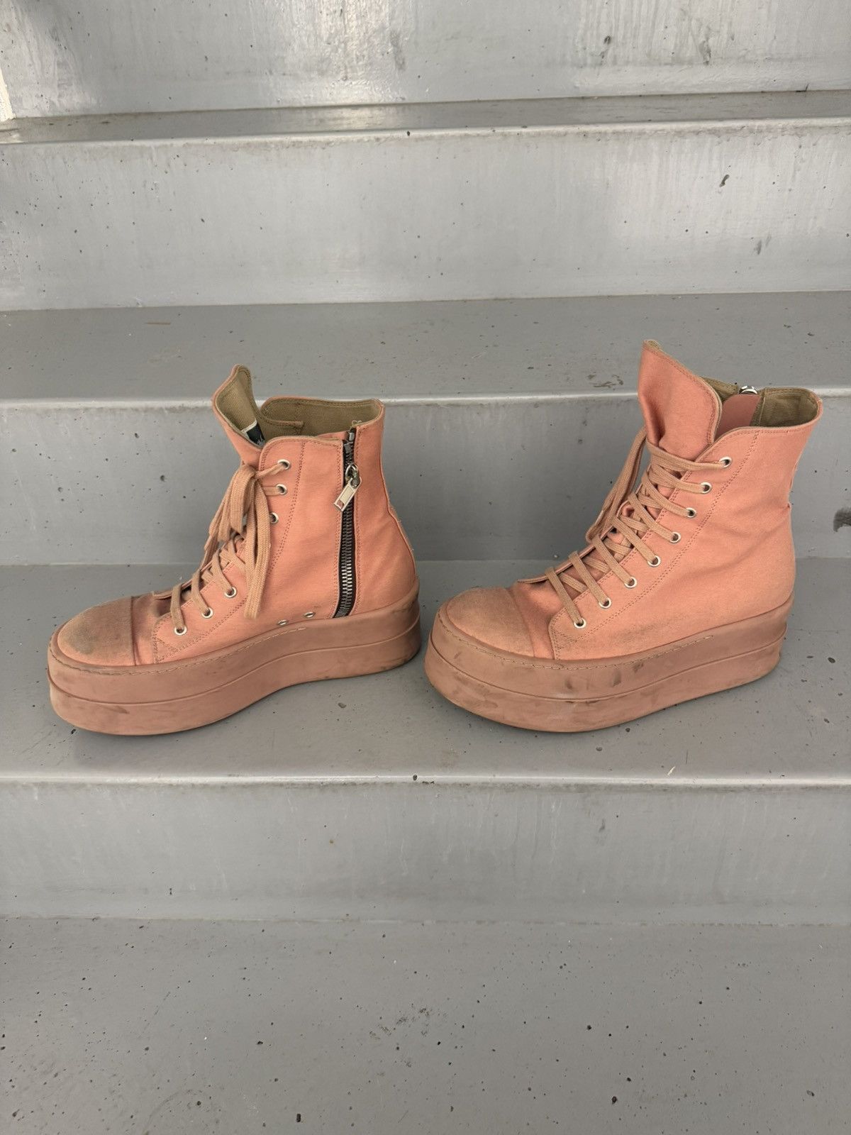 Rick Owens Drkshdw Rick Owens Drkshdw Double Bumper Ramones Size US 10 / EU 43 - 6 Thumbnail