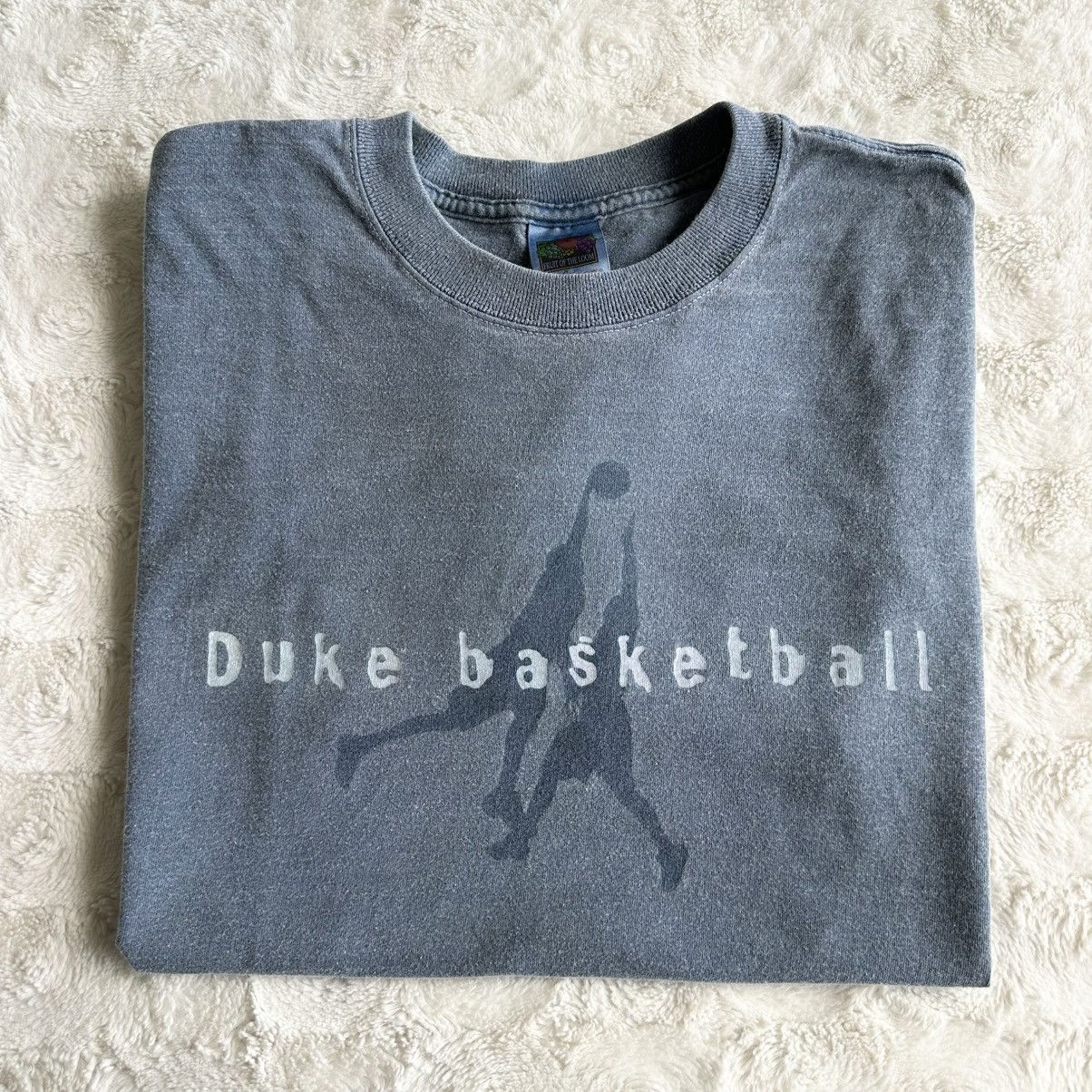 Fruit Of The Loom Vintage Duke Basketball Shirt Tee Mens Large Blue Devils 90s Size US L / EU 52-54 / 3 - 1 Thumbnail