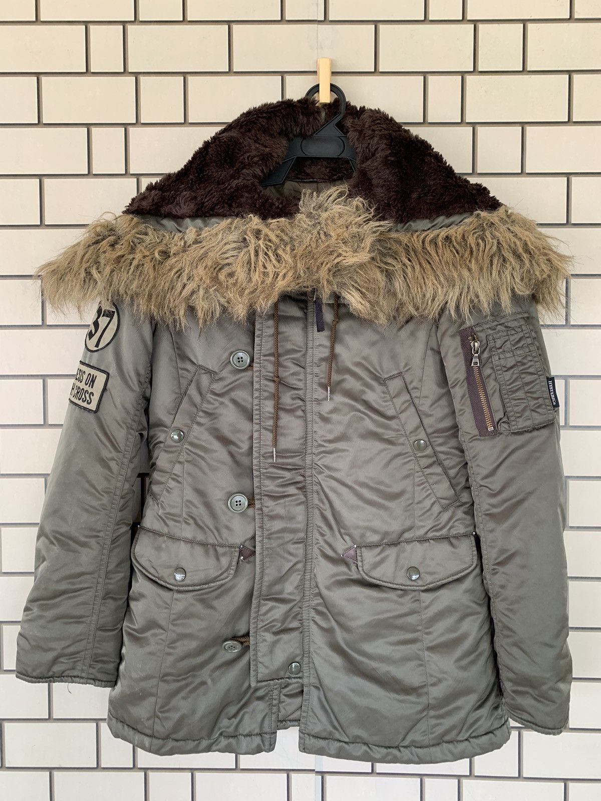 Hysteric Glamour Japanese Brand Hysteric Glamour Mohair Army Jacket Size US M / EU 48-50 / 2 - 2 Thumbnail
