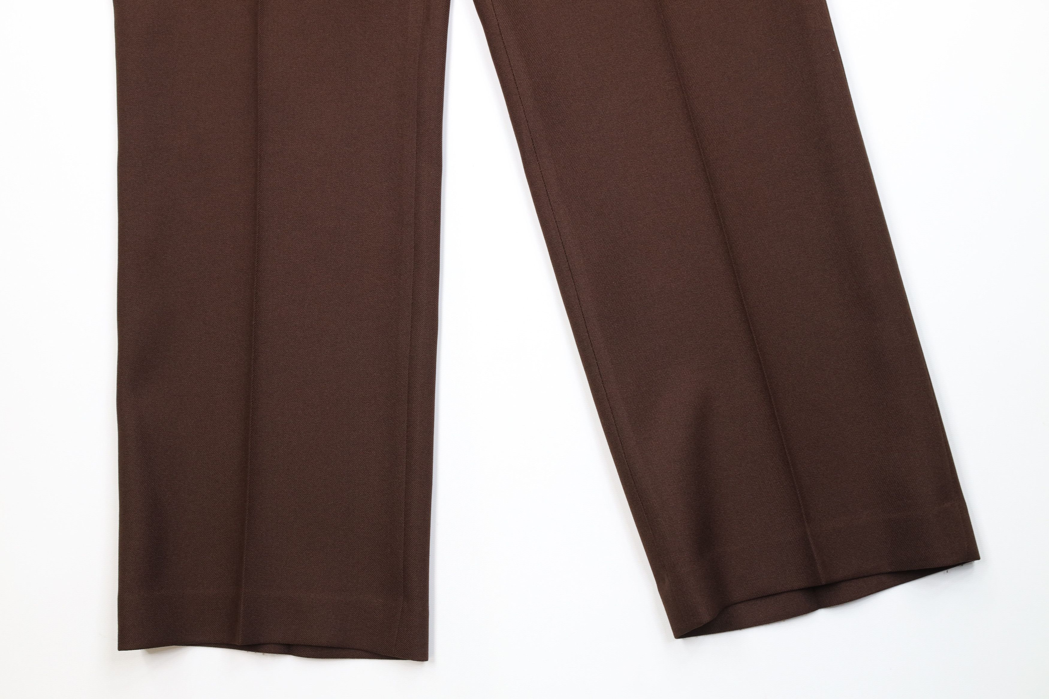Vintage Vintage 70s Streetwear Wide Leg Chino Pants Brown USA Size US 34 / EU 50 - 4 Thumbnail
