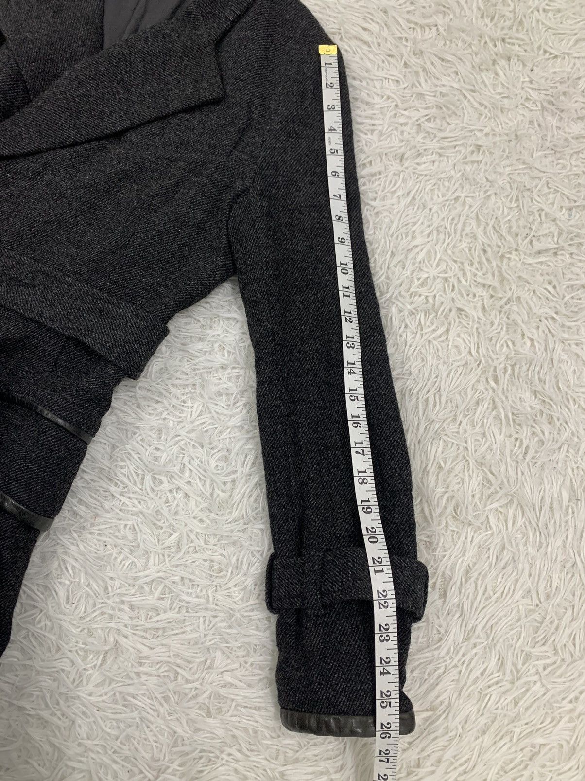 Yohji Yamamoto Vintage Y's by Yohji Yamamoto Gabardine Belted Wool Coat Size US M / EU 48-50 / 2 - 19 Thumbnail