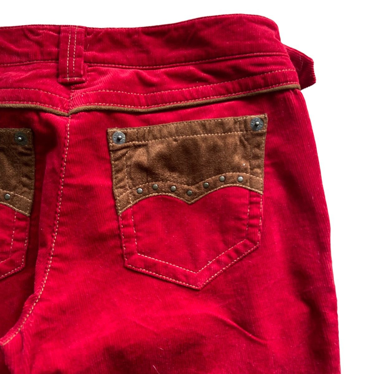 Japanese Brand Japanese-CASH Corduroy Studded Flare Pants Size US 29 - 5 Thumbnail
