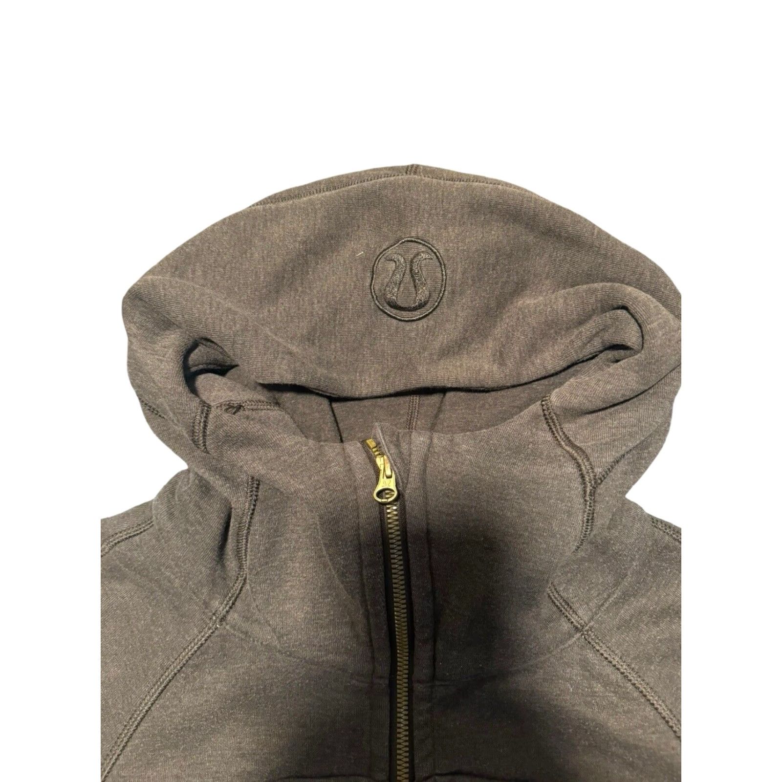 Lululemon Lululemon Scuba Hoodie Womens Distressed Gray Fabric Full Zip Embroidered Sz 6 Size M / US 6-8 / IT 42-44 - 5 Thumbnail