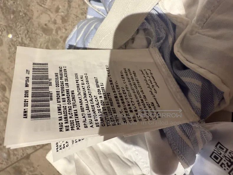 Miu Miu Miu Miu 38 Blue letter striped drawstring shorts Size 23" - 6 Thumbnail