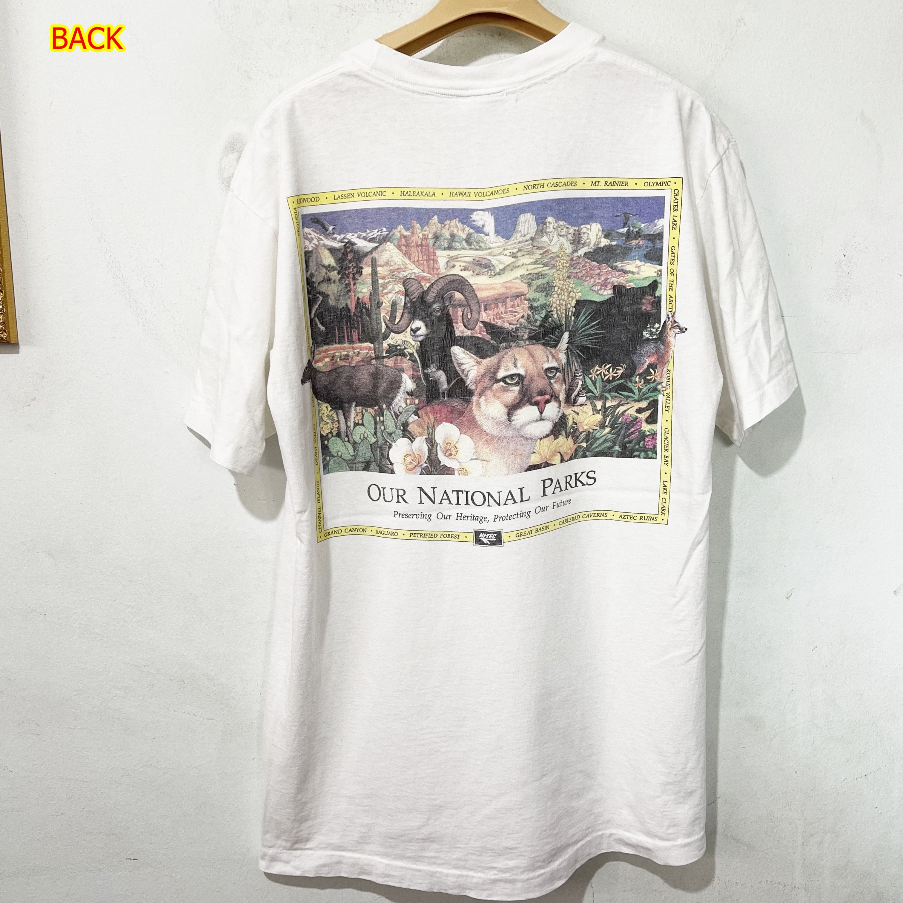 Vintage Vintage 90s Our National Parks T-Shirt Size US L / EU 52-54 / 3 - 1 Thumbnail