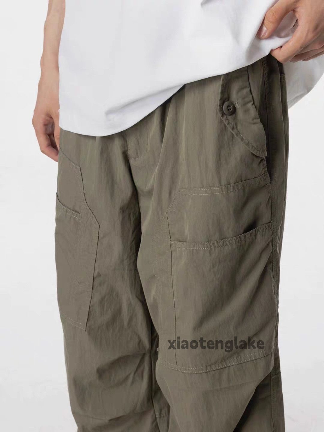 Designer × Japanese Brand × Vintage utility military loose baggy hiphop pleated cargo pants Size US 32 / EU 48 - 4 Thumbnail