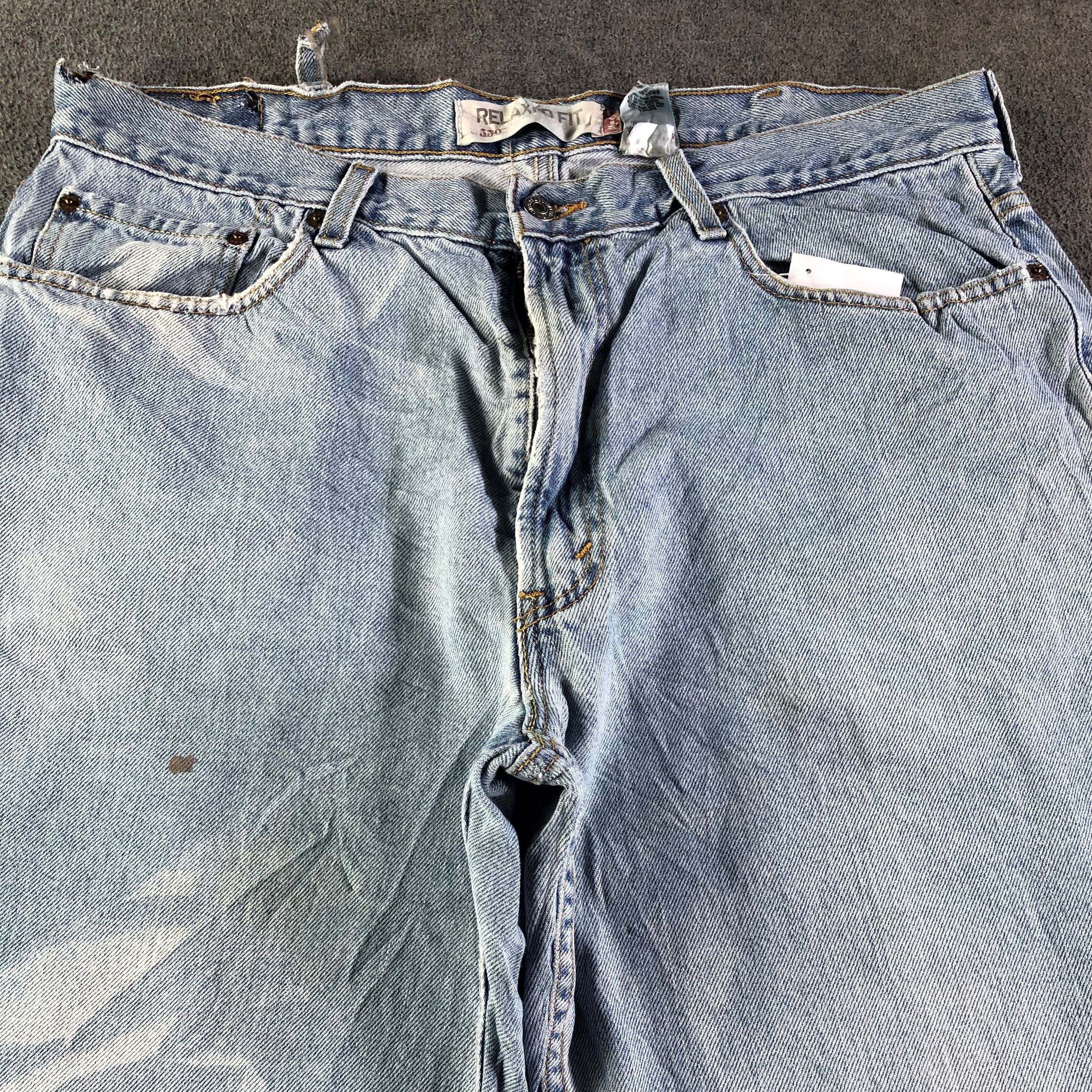Levi's Vintage Blue Wash Levis 550 Jeans-J4231 Size US 37 - 3 Thumbnail