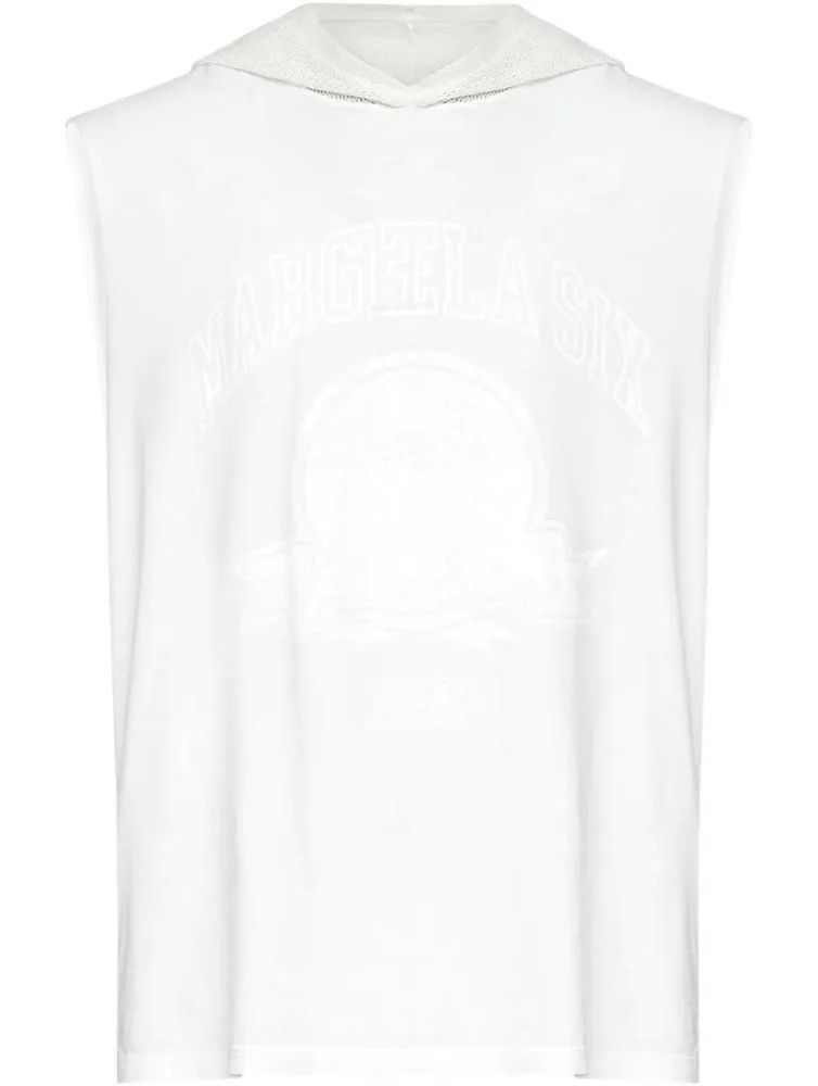 Maison Margiela MM6 Maison Margiela White Hooded Tank Top Size M 2025 Size US M / EU 48-50 / 2 - 3 Thumbnail