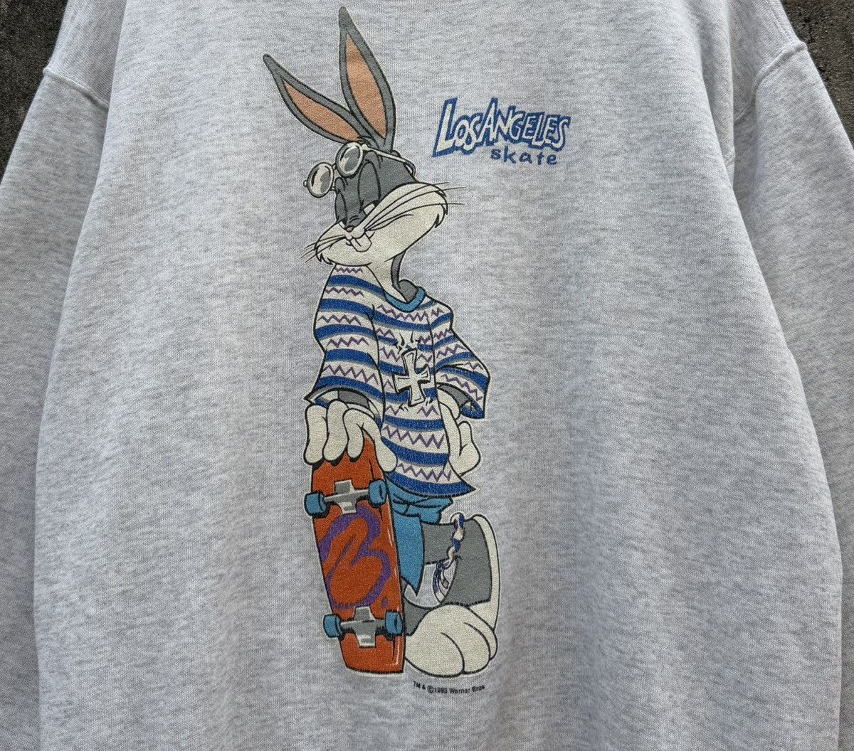 Vintage Vintage 90s Bugs Bunny Los Angeles Skate Crewneck Size US M / EU 48-50 / 2 - 2 Thumbnail
