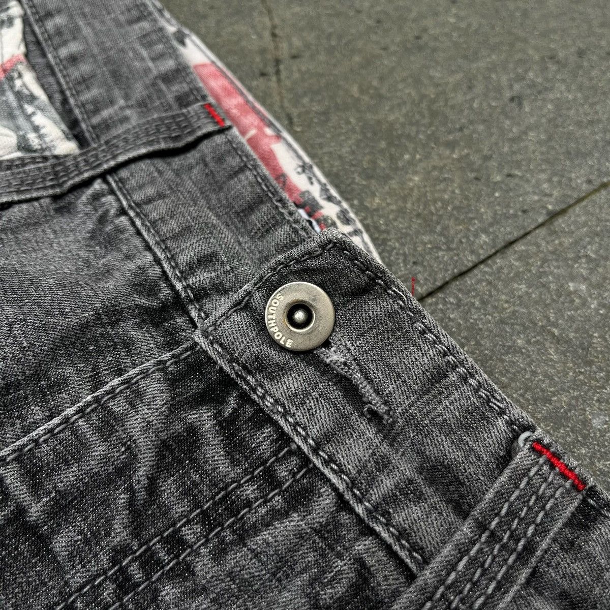 Southpole × Vintage Crazy Vintage South Pole Embroidered Denim Jeans Size US 32 / EU 48 - 5 Thumbnail