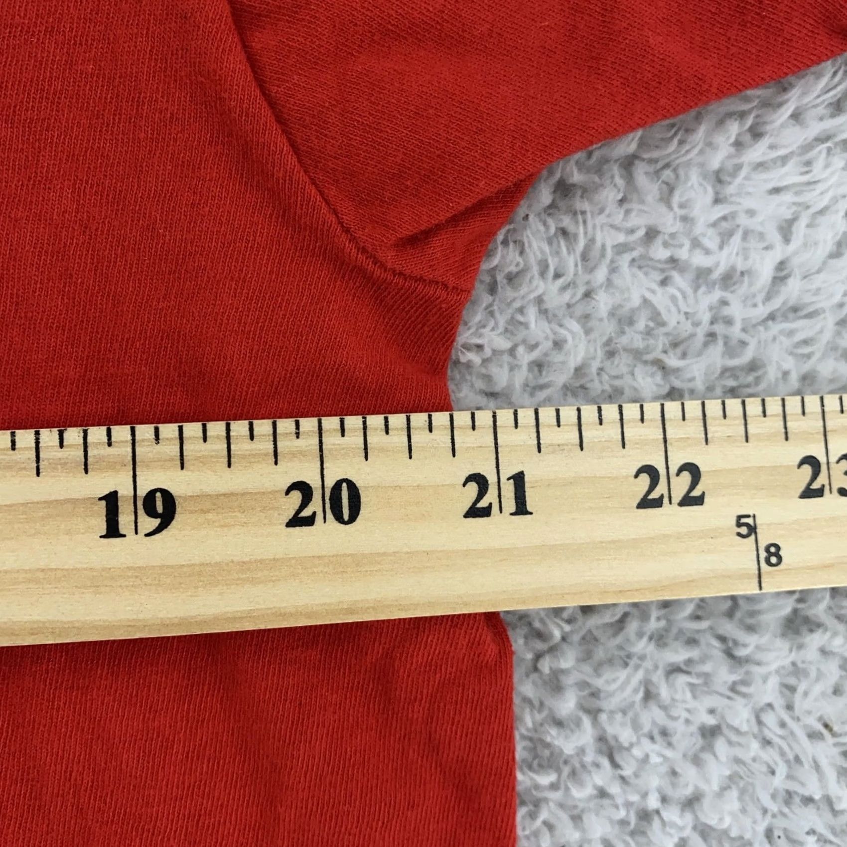 Fruit Of The Loom VINTAGE Fruit of the Loom Shirt Mens Large Red Pocket Tee USA Cotton 90s Size US L / EU 52-54 / 3 - 4 Thumbnail