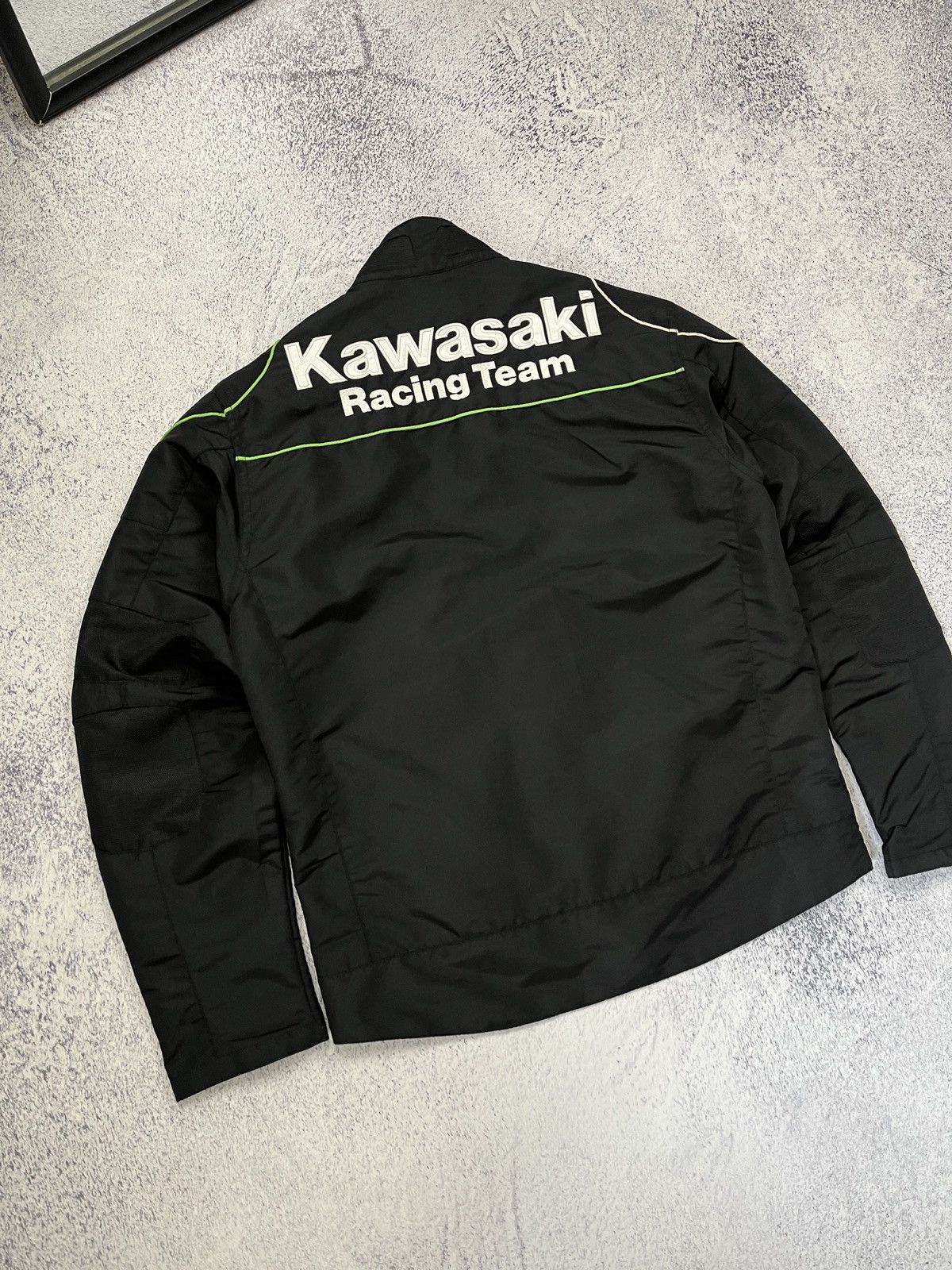 Japanese Brand Vintage Y2K Kawasaki Racing Jacket Moto Big Logo Hype Rare Size M / US 6-8 / IT 42-44 - 11 Thumbnail