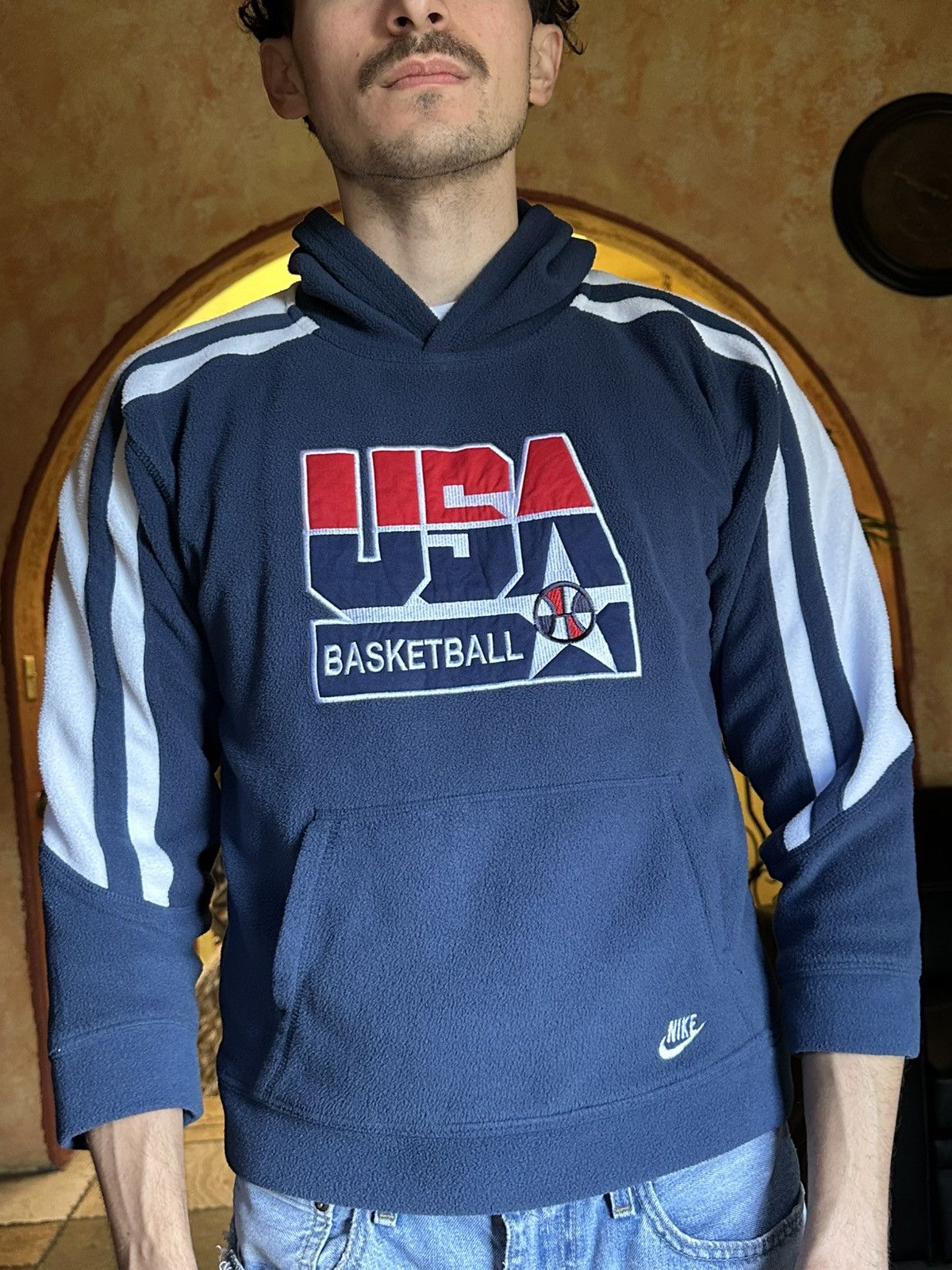 Nike 🏀 vintage Nike USA Basketball Fleece Hoodie Size US XS / EU 42 / 0 - 2 Thumbnail