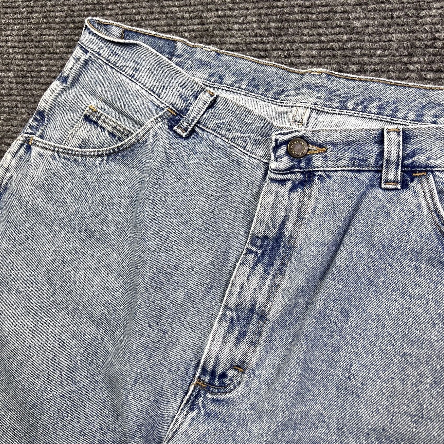 Wrangler VINTAGE Wrangler Denim Jean Shorts Womens 38” Waist High Rise Cotton Mom Jeans Blue 80s 90s Retro Workwear Womens Size 26" / US 2 / IT 38 - 4 Thumbnail