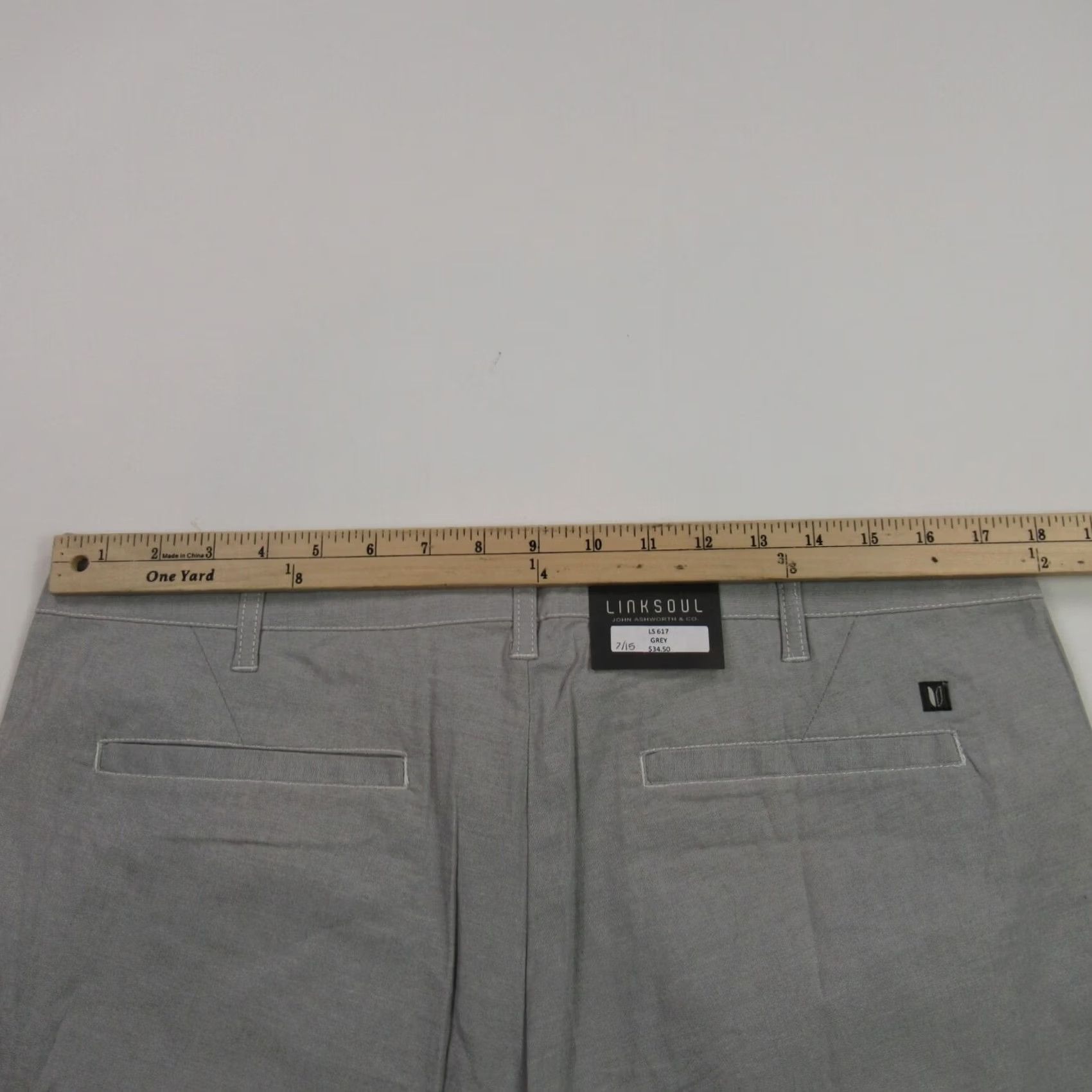 Vintage Linksoul Shorts Mens 34 Pockets Button Lightweight Outdoors Chino Casual Gray Size US 34 / EU 50 - 5 Thumbnail