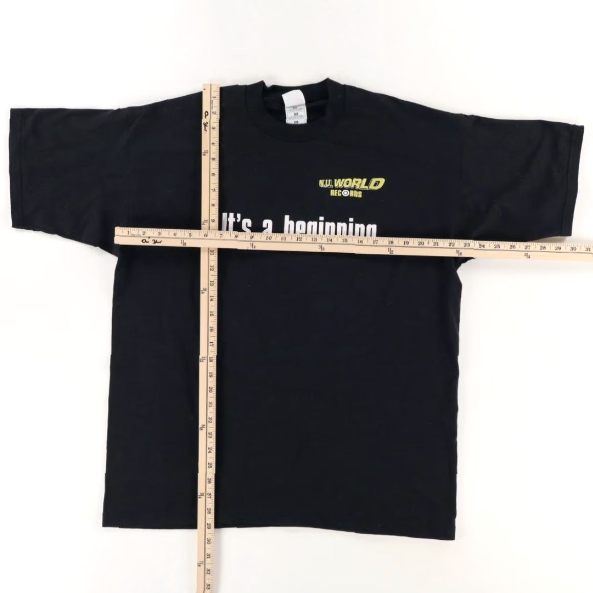 Fruit Of The Loom Fruit of the Loom NU World Records Black T-Shirt Men's XL Shirt Size US XL / EU 56 / 4 - 3 Thumbnail