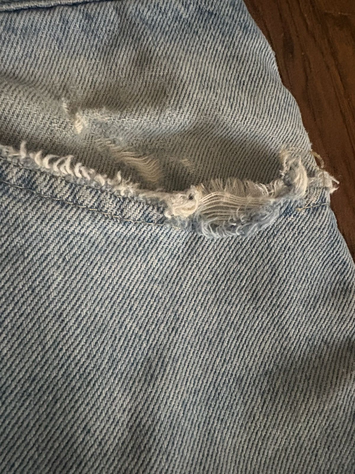 Vintage LIGHT BLUE VINTAGE BAGGY DENIM Size US 36 / EU 52 - 3 Thumbnail