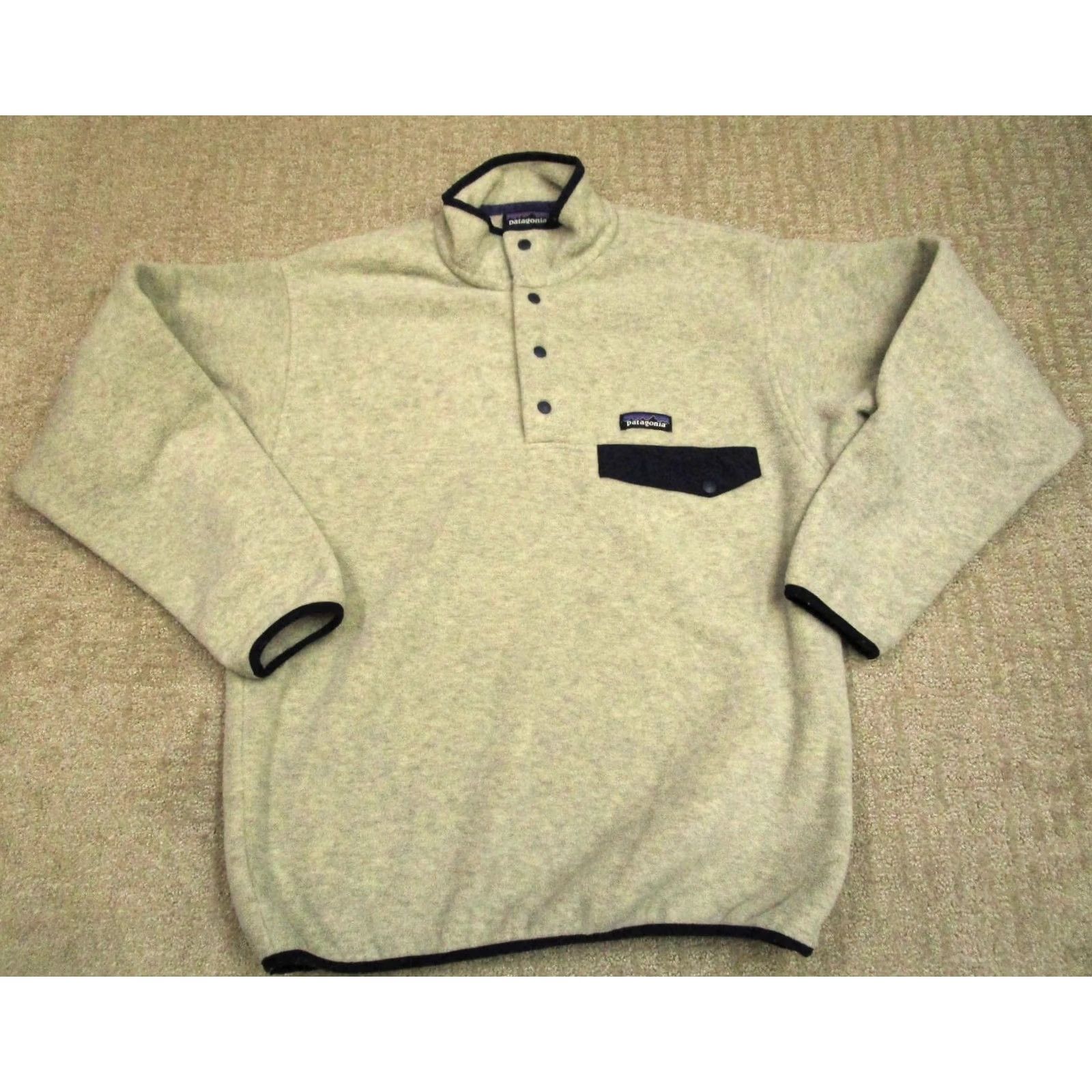 Patagonia Patagonia Synchilla Pullover Shirt Men M Brown Fleece Logo Pocket Winter Size US M / EU 48-50 / 2 - 2 Thumbnail