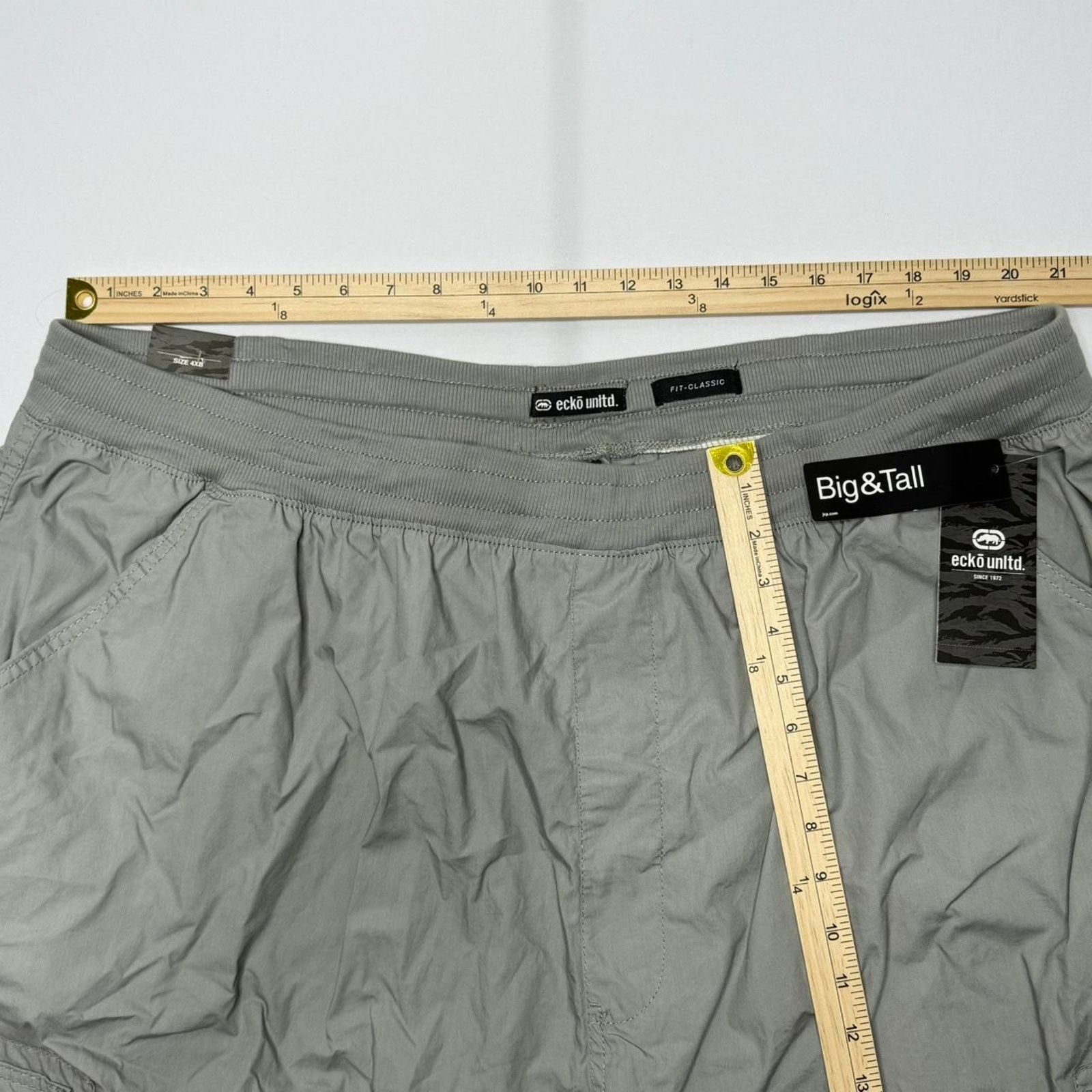 Ecko Unltd. Ecko Unltd Big & Tall Men’s 4X Classic Cargo Shorts Gray NWT Size US 44 / EU 60 - 4 Thumbnail