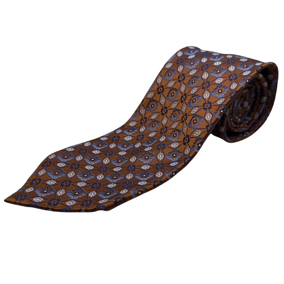 Ermenegildo Zegna Ermenegildo Zegna Silk Tie, Brown, Made in Italy, Like New Size ONE SIZE - 1 Thumbnail