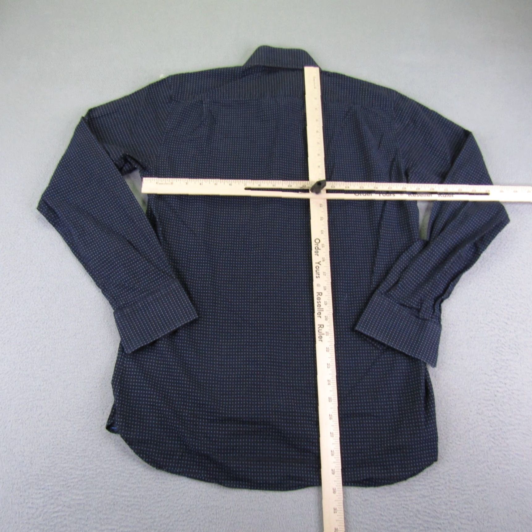 Reiss Reiss Shirt Mens M Blue Polka Dot Button-Up Long Sleeve Cotton Formal Size US M / EU 48-50 / 2 - 7 Thumbnail