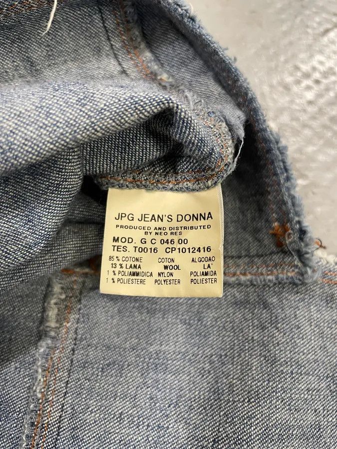 Jean Paul Gaultier 2000s Jean Paul Gaultier Asymmetrical Patchwork Wool Denim Jacket Size S / US 4 / IT 40 - 12 Thumbnail
