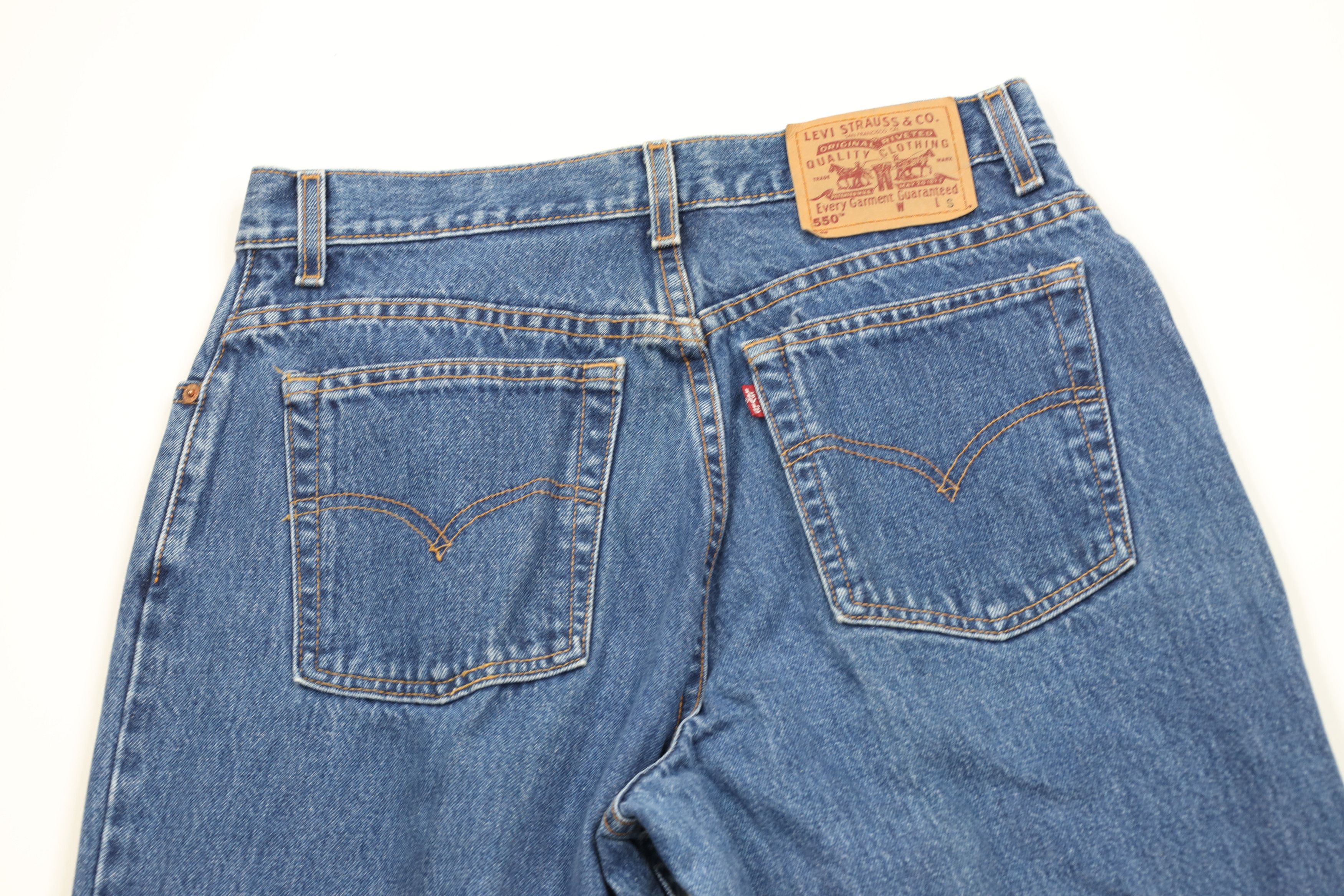 Levi's Vintage Y2K 2000 Levis 550 Fit Tapered Leg Denim Jeans Size 34" / US 12 / IT 48 - 9 Thumbnail