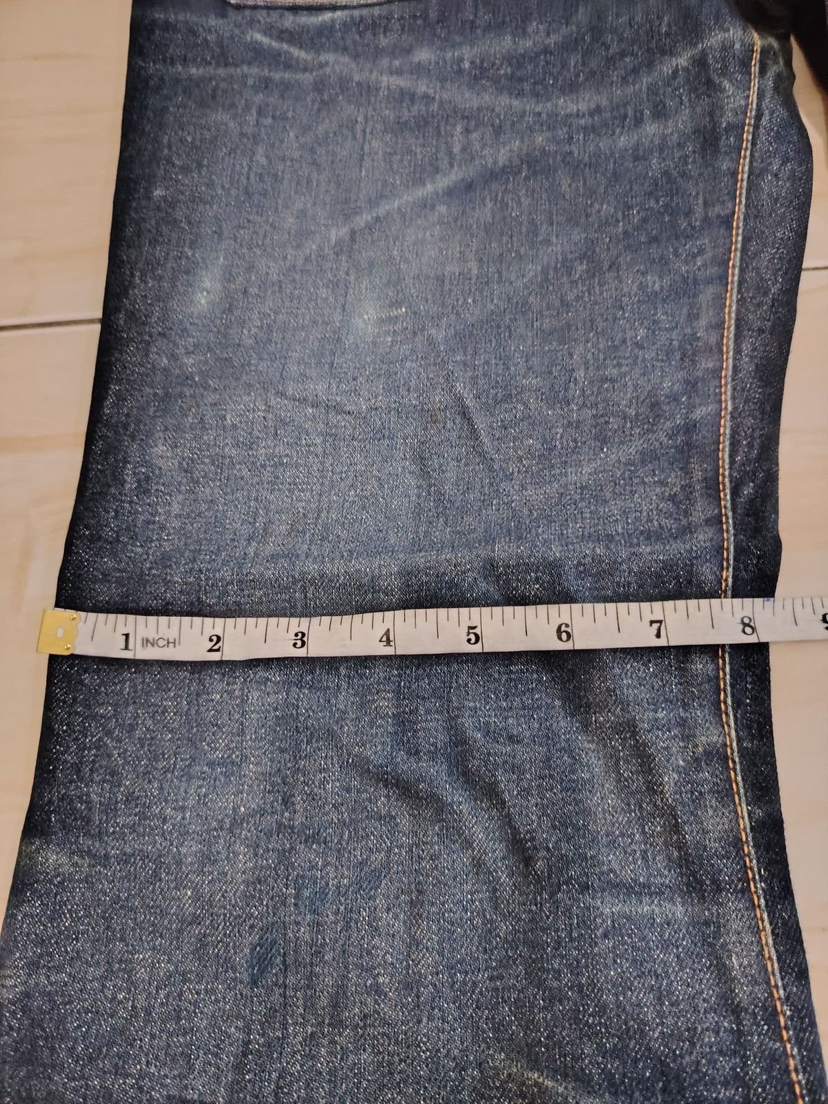 Japanese Brand Distressed dark blue japan jeans Size 30" / US 8 / IT 44 - 12 Thumbnail