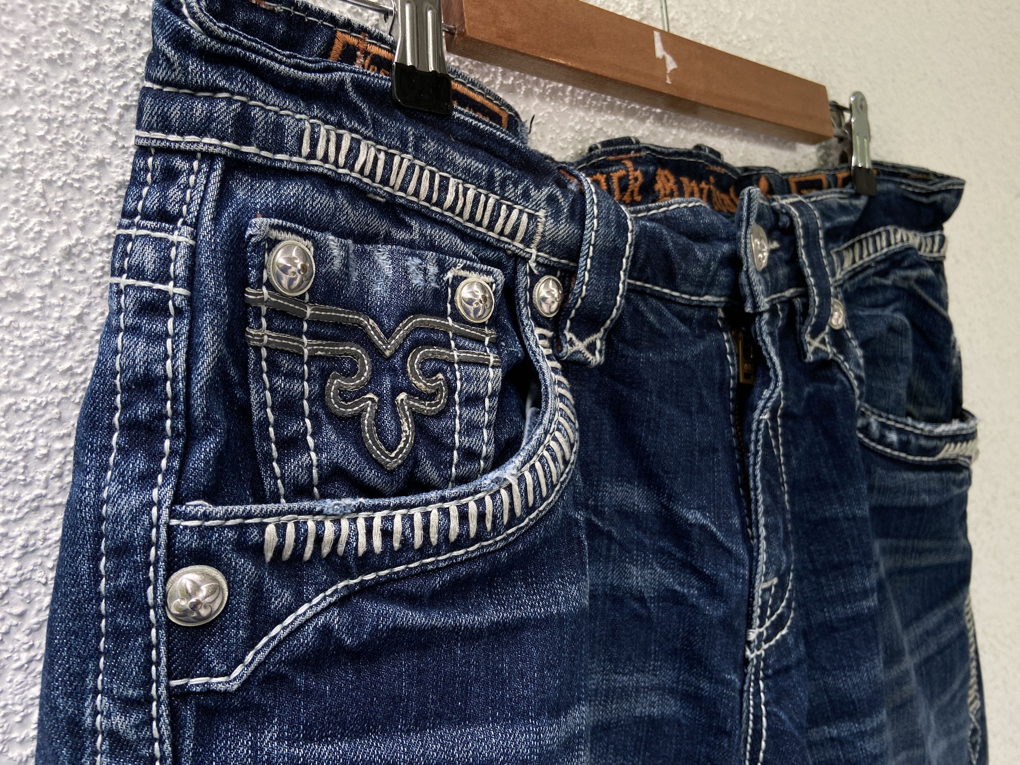 Rock Revival Rock Revival washed metal jeans pants Steven Straight Size US 33 - 5 Thumbnail