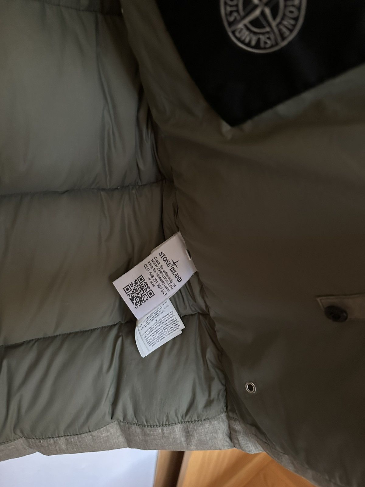 Stone Island Stone Island Lino Resinato Down-TC Jacket — Olive Size US M / EU 48-50 / 2 - 5 Thumbnail