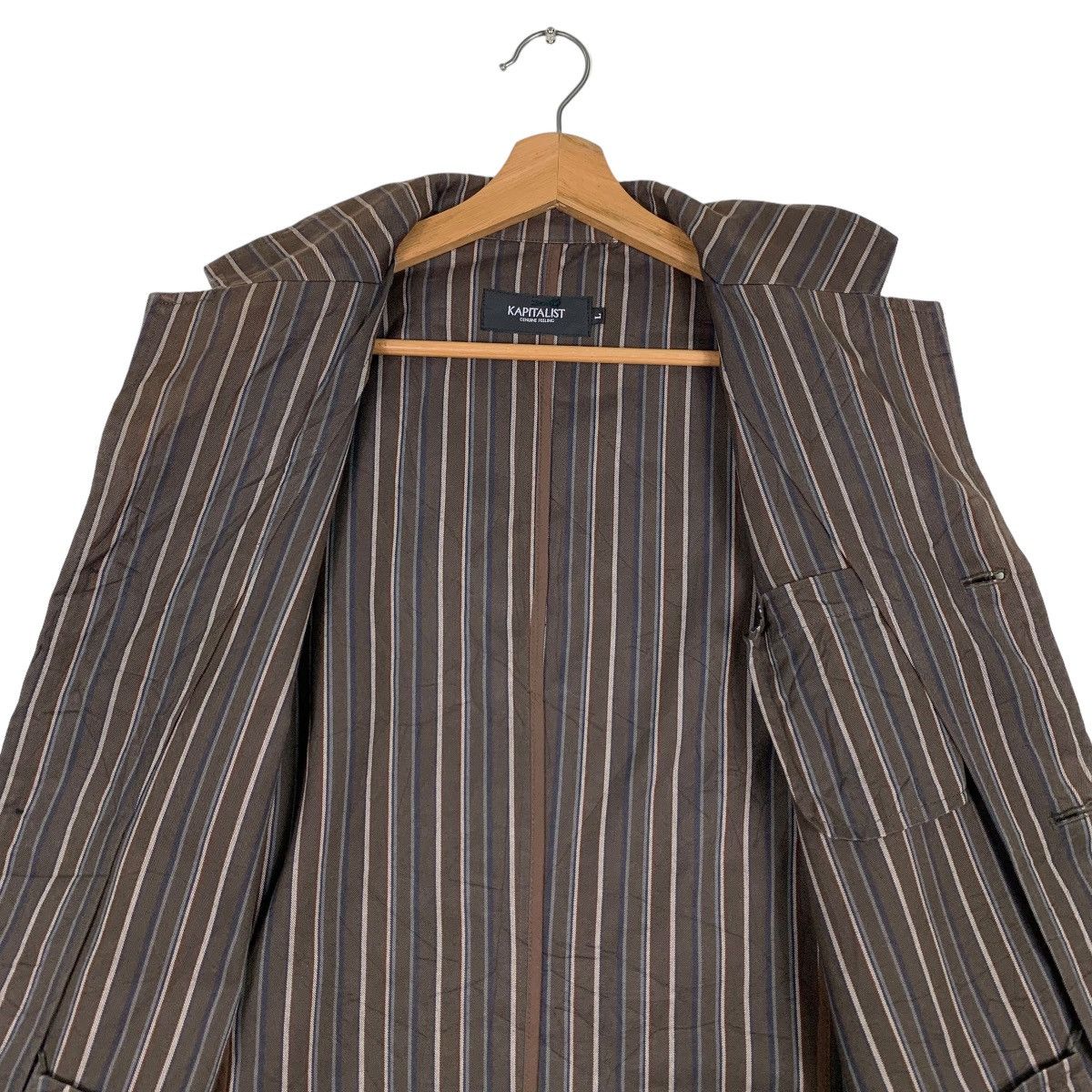 Japanese Brand KAPITALIST Striped Casual Jacket #0624-C29 Size US L / EU 52-54 / 3 - 12 Thumbnail