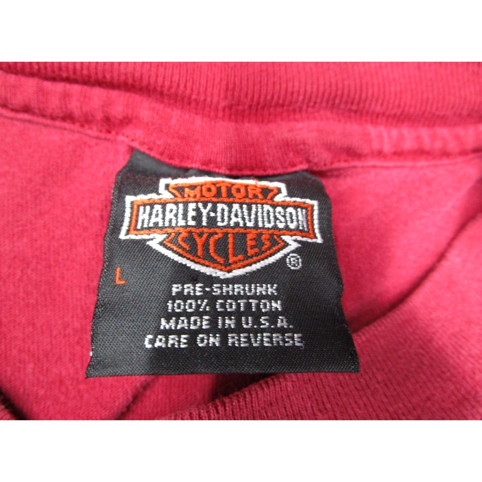 Harley Davidson VINTAGE Harley-Davidson Shirt Mens Large Red 1995 HOG Richmond Rally 90s Graphic Tee Mens Clothing Size US L / EU 52-54 / 3 - 2 Thumbnail