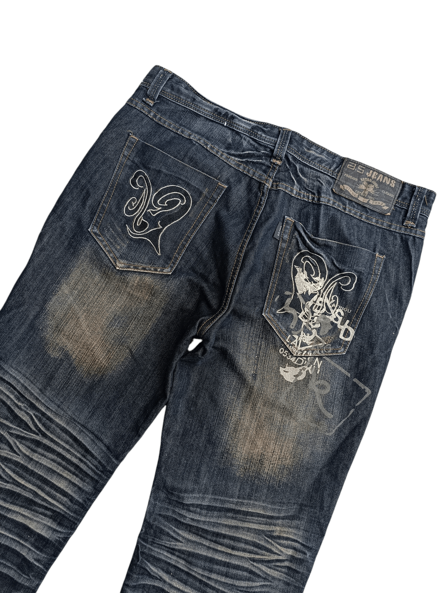 Japanese Brand RARE 🔥 A.S Aston Jeans Whiskers Print & Embroidery Denim Size US 36 / EU 52 - 9 Thumbnail