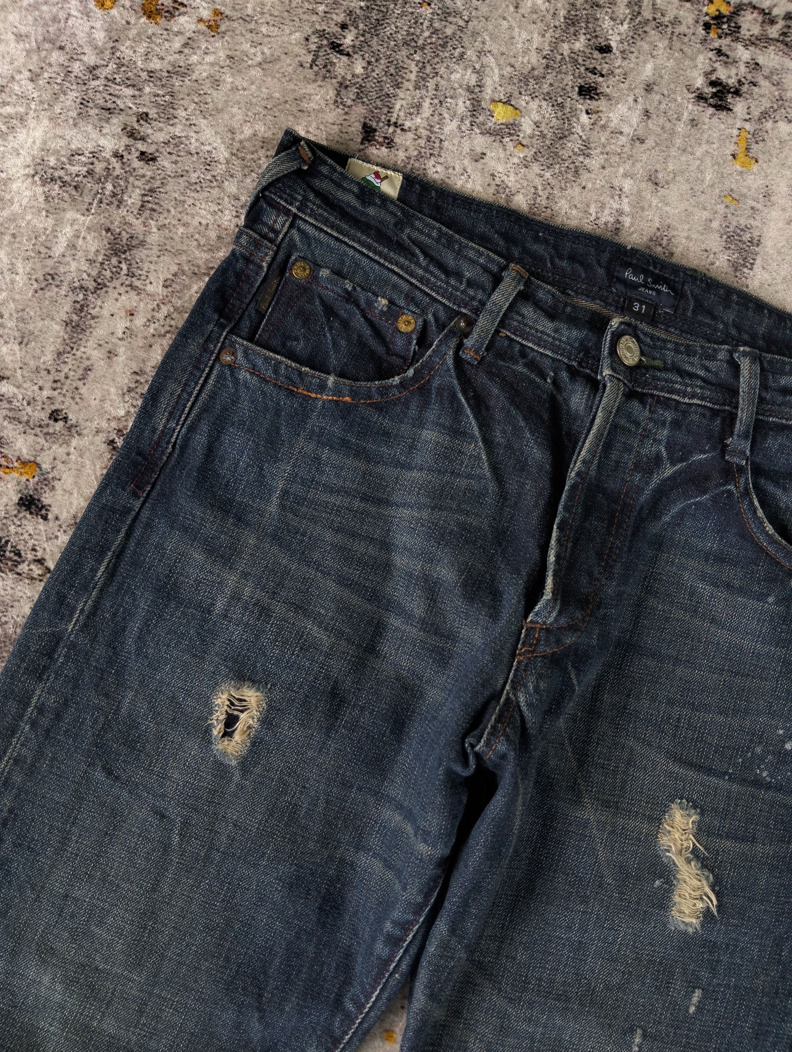 Paul Smith Paul Smith Jeans Button Fly Paint Splatter Distressed Denim Size US 32 / EU 48 - 10 Thumbnail