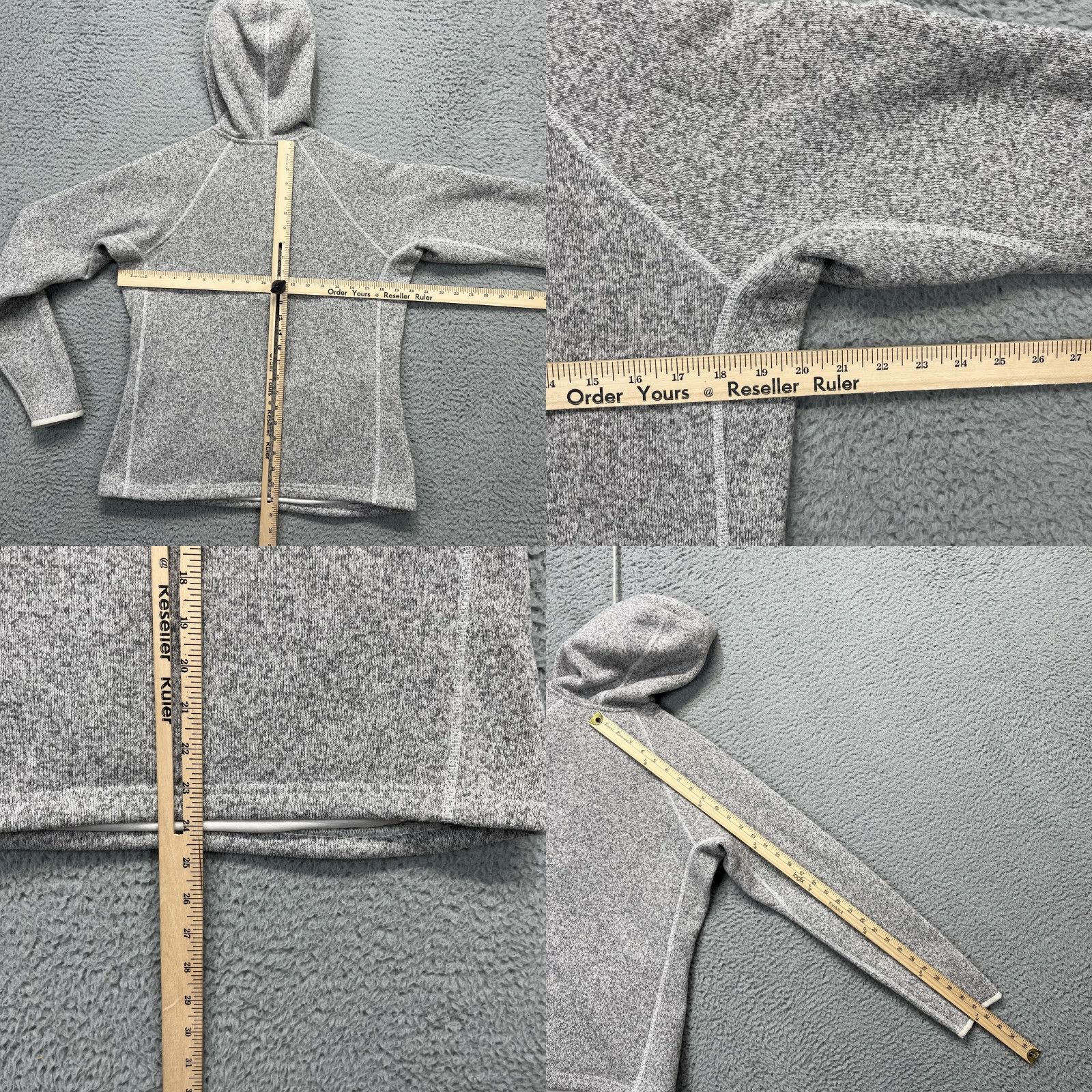The North Face The North Face Crescent Hoodie Womens L Sunset Gray Button Fleece A7XU Size L / US 10 / IT 46 - 8 Thumbnail