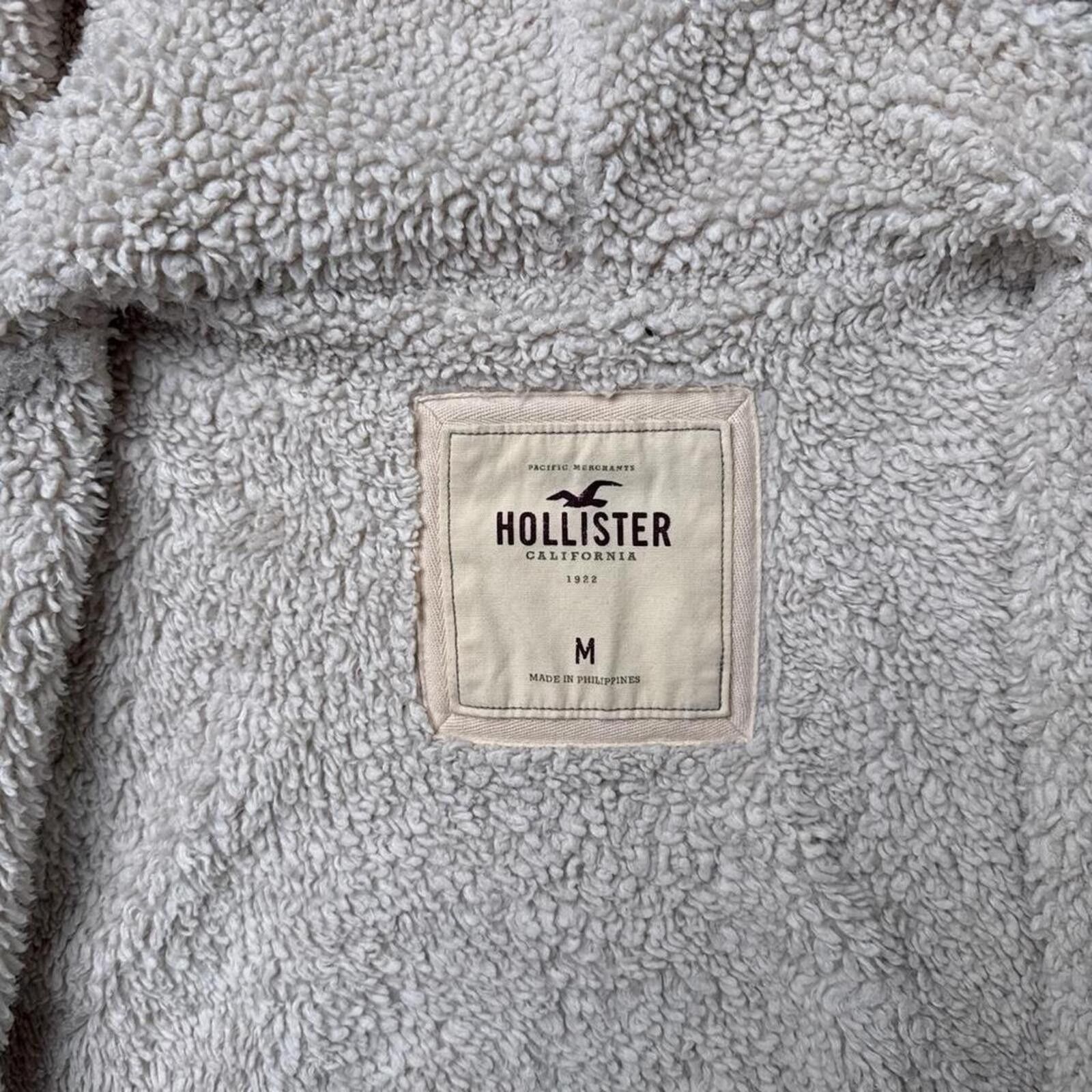 Other Y2K Hollister 00s Sherpa White Zip Up Jacket Size M / US 6-8 / IT 42-44 - 5 Thumbnail