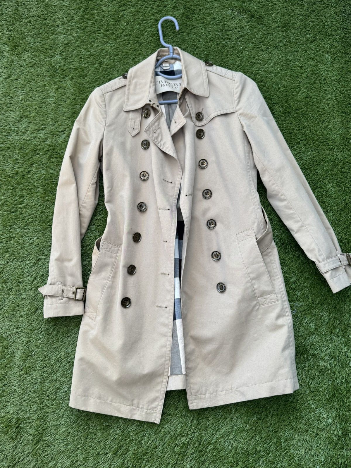 Burberry BURBERRY Britt Trench Coat Size S / US 4 / IT 40 - 1 Thumbnail