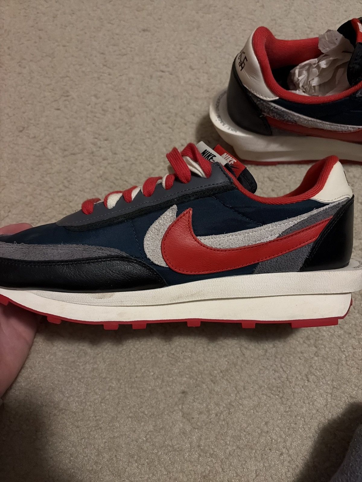 Nike NIKE LD WAFFLE Undercover Midnight Spruce University Red Size US 11.5 / EU 44-45 - 9 Thumbnail