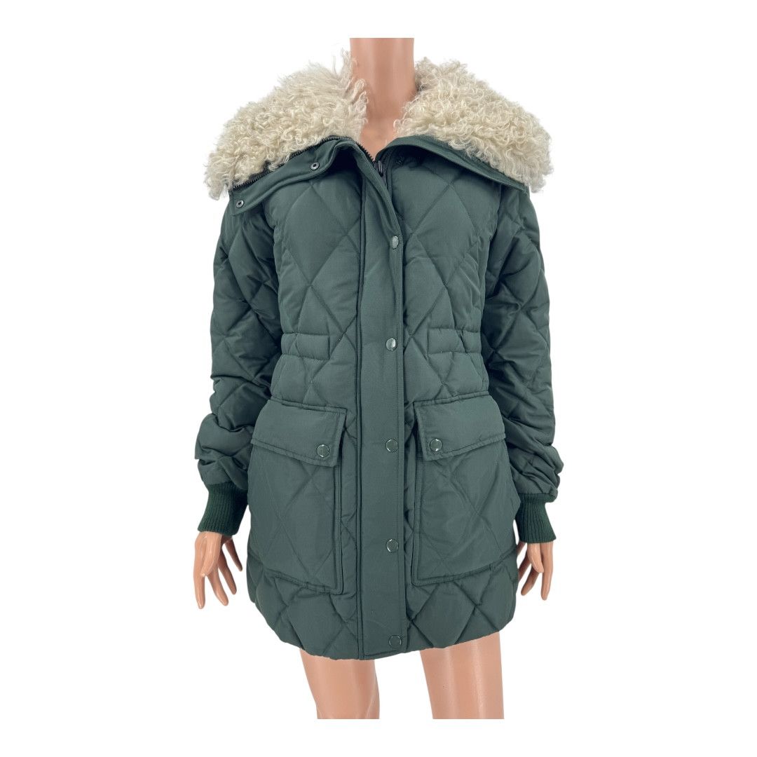 Theory Theory Coat Quilted Down Puffer Jacket Forest Green S Size S / US 4 / IT 40 - 2 Thumbnail