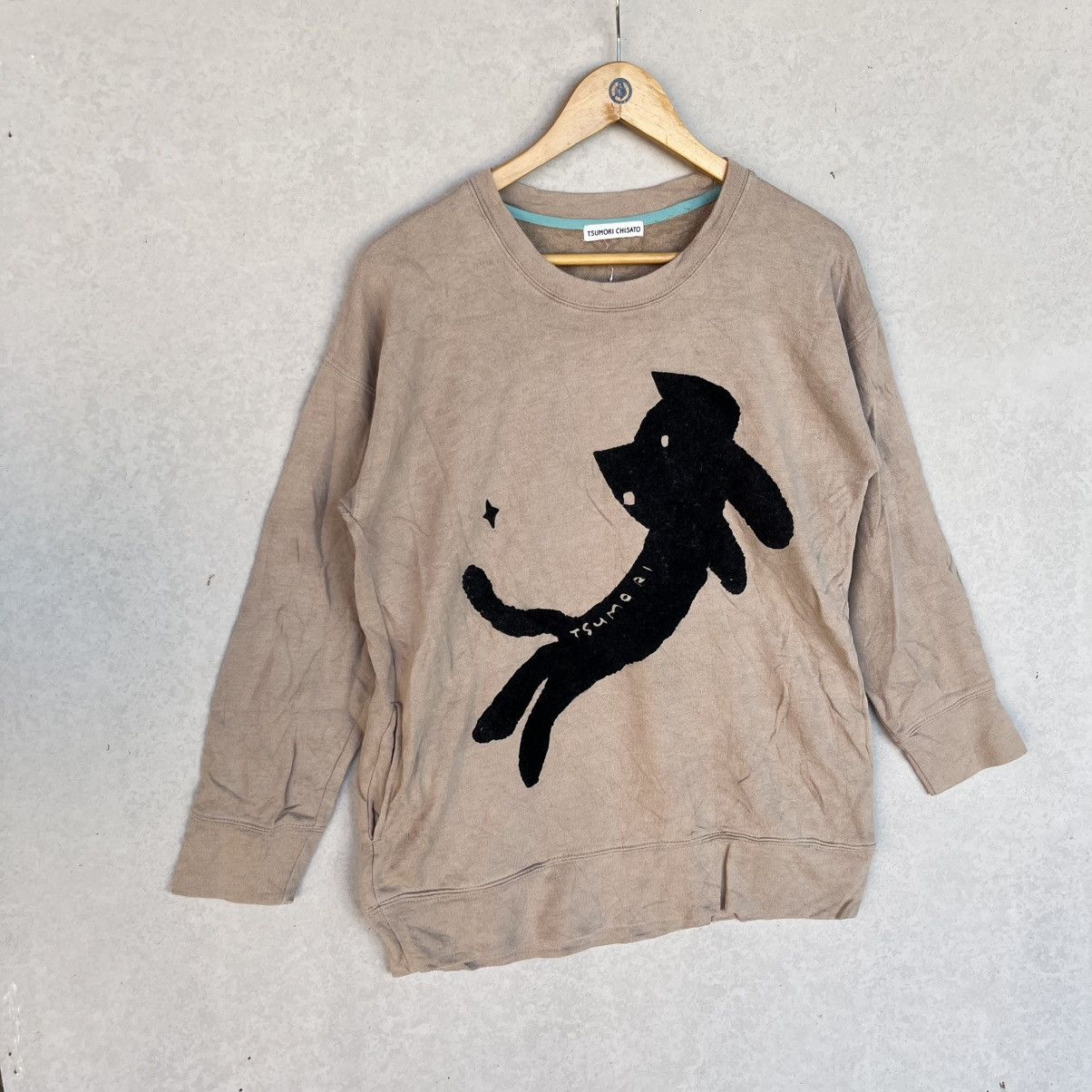 Other Vintage Tsumori Chisato Brown Cat Sweatshirt Size L Size US L / EU 52-54 / 3 - 5 Thumbnail