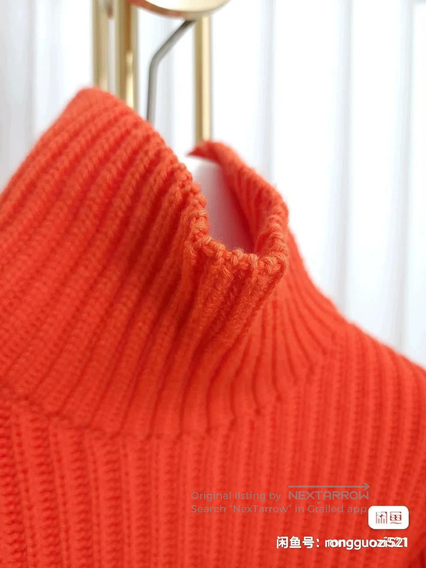 Dior dior orange turtleneck sweater with stretch. Size US M / EU 48-50 / 2 - 3 Thumbnail