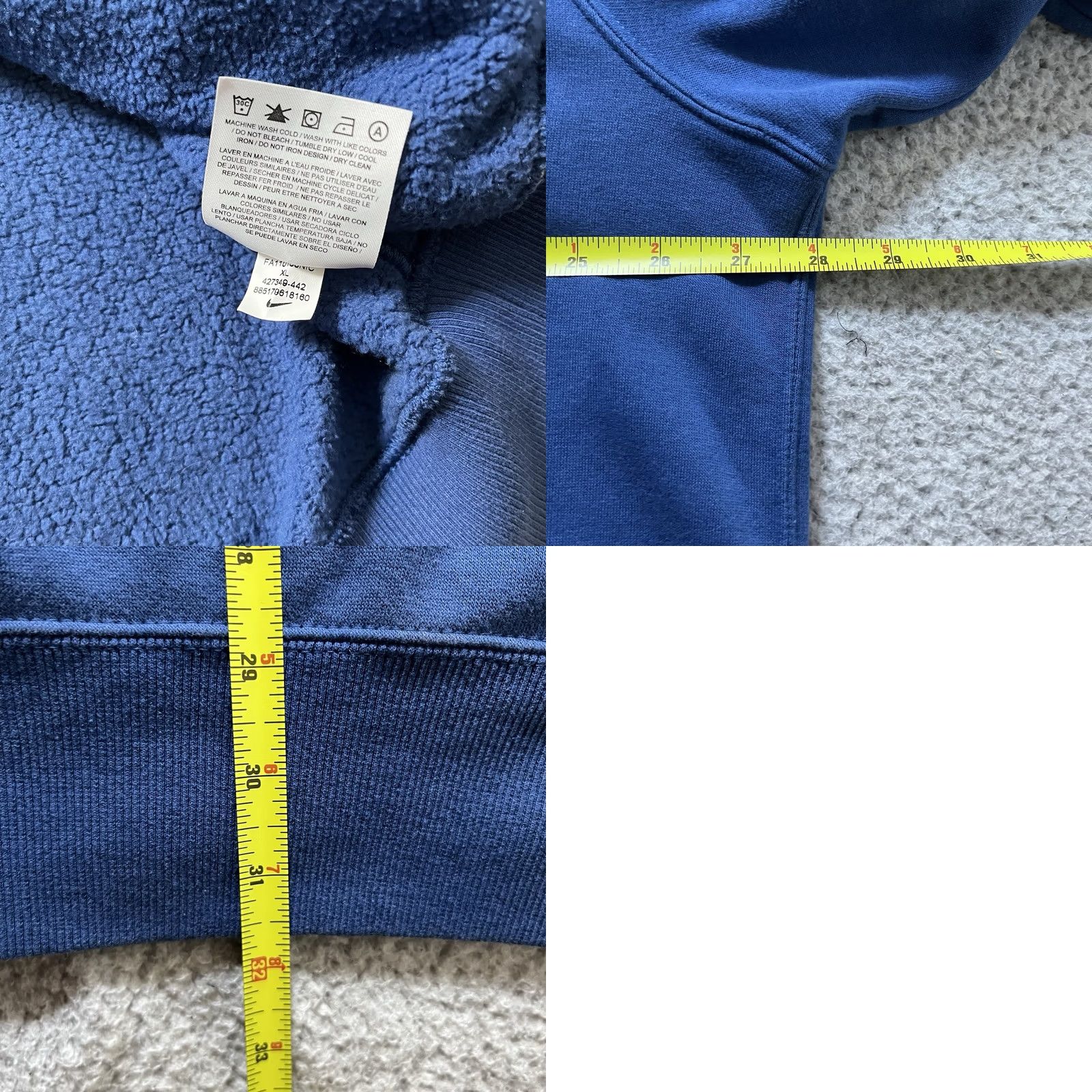 Jordan Brand Jordan Hoodie Mens XL Blue Sweatshirt Jumpman Logo Y2K Vintage 23 Full Zip Size US XL / EU 56 / 4 - 10 Thumbnail