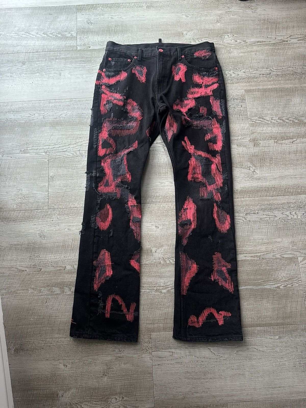 Endless Endless Denim Leather Pants | Grailed