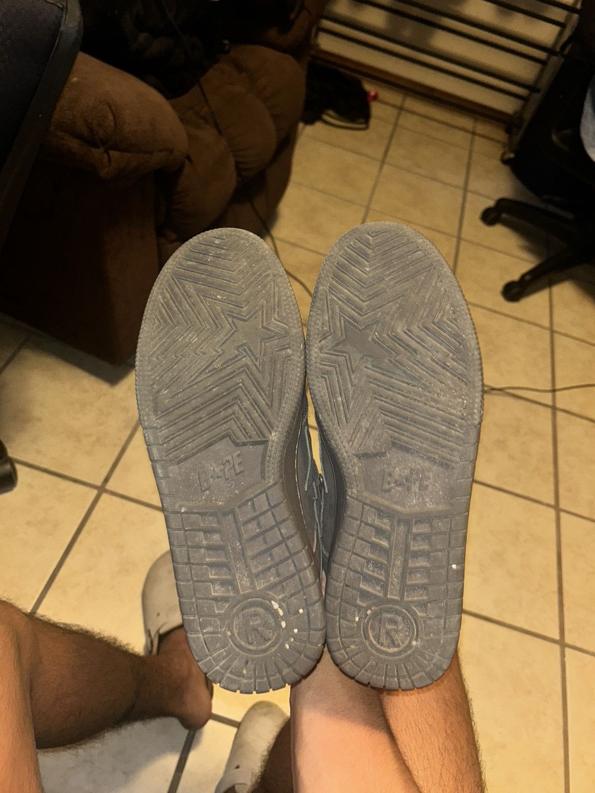 Bape Nubuck triple black sk8sta Size US 9 / EU 42 - 5 Thumbnail