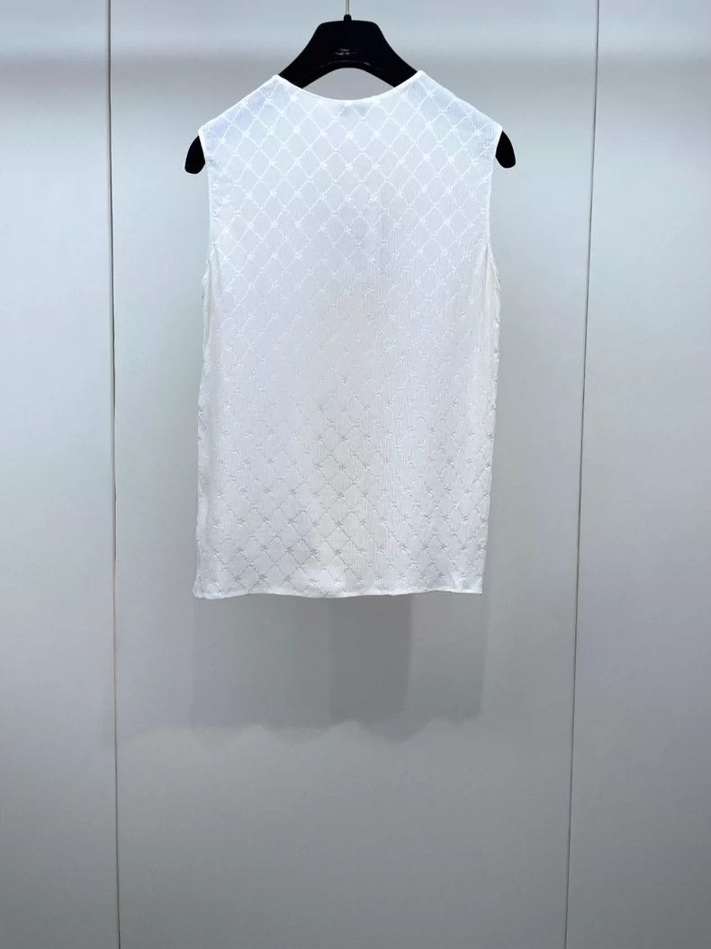 Chanel Chanel 21A handmade workshop diamond checkered logo silk ve Size XXS / US 00 / IT 34 - 2 Thumbnail