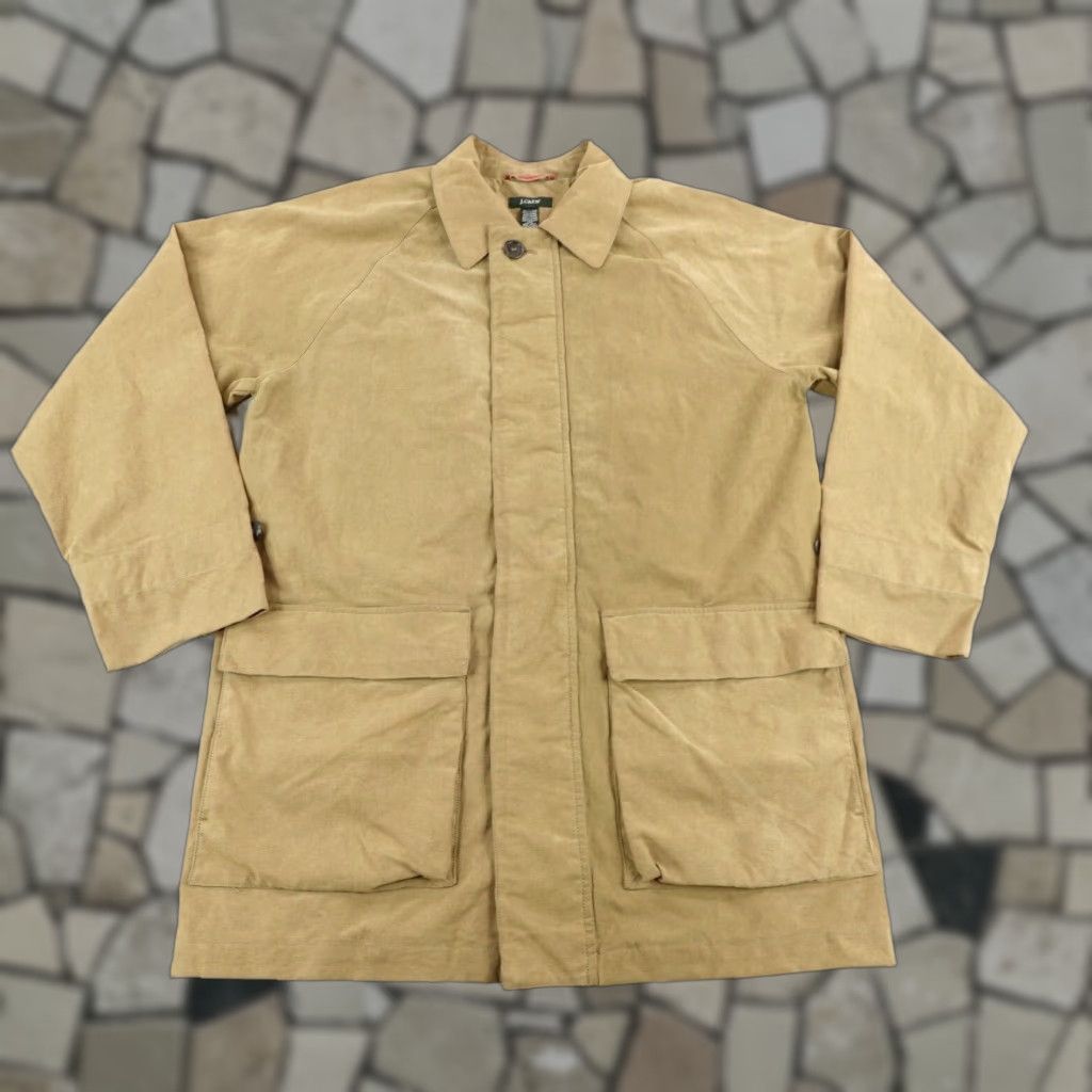 J.Crew Vintage J.Crew Men's Jacket Small Casual Canvas Wool Lined Overcoat 90s Outdoor Size US S / EU 44-46 / 1 - 1 Thumbnail