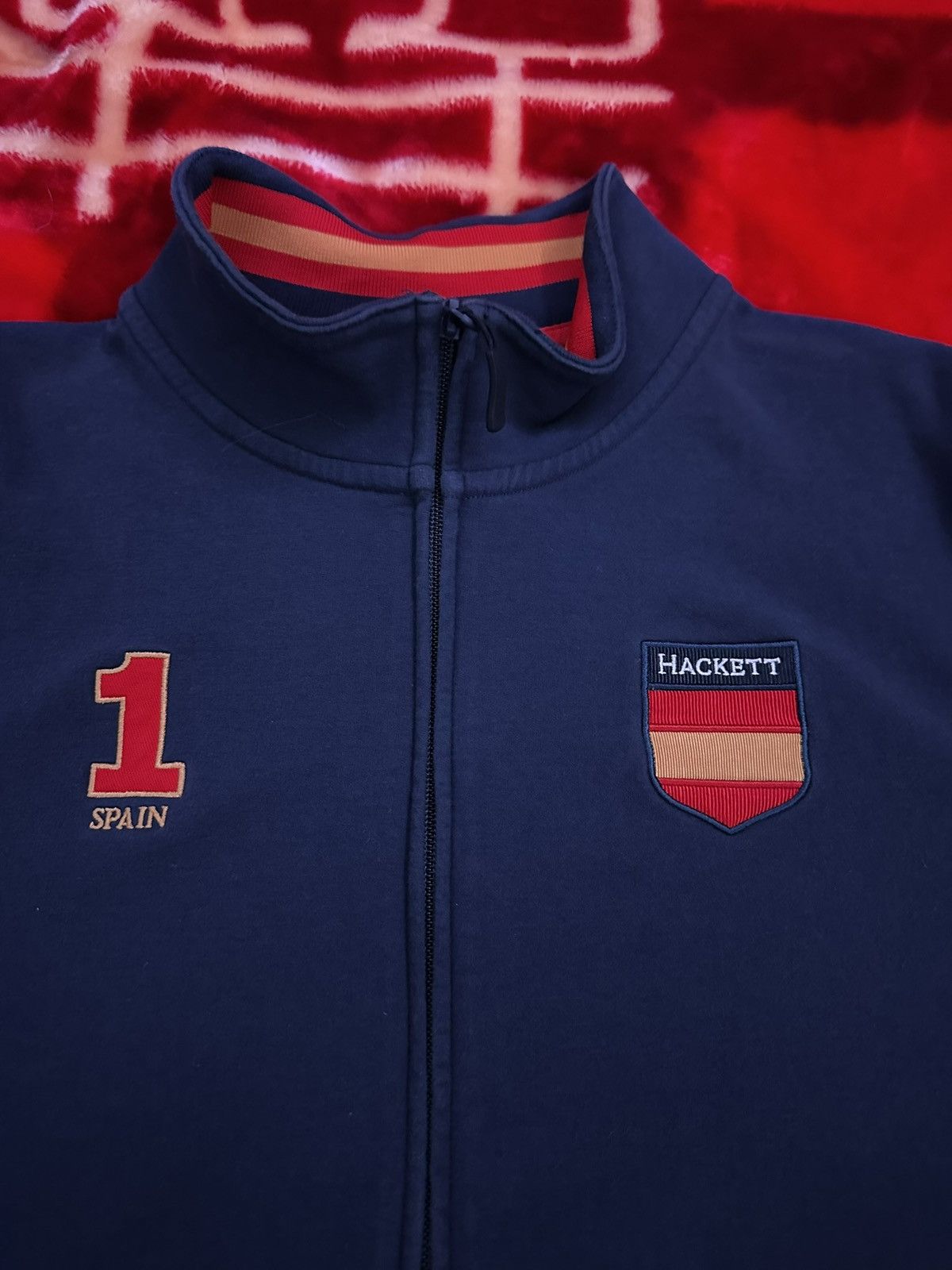 Hackett Vintage 2000s Hackett London Spain Classic Fit Soccer Jacket Size US L / EU 52-54 / 3 - 5 Thumbnail