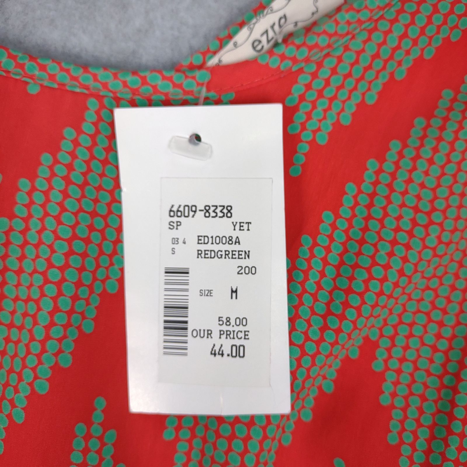 Other NWT Ivy & Leo EZRA Women's M Red Green Geometric Mini Dress Size M / US 6-8 / IT 42-44 - 6 Thumbnail