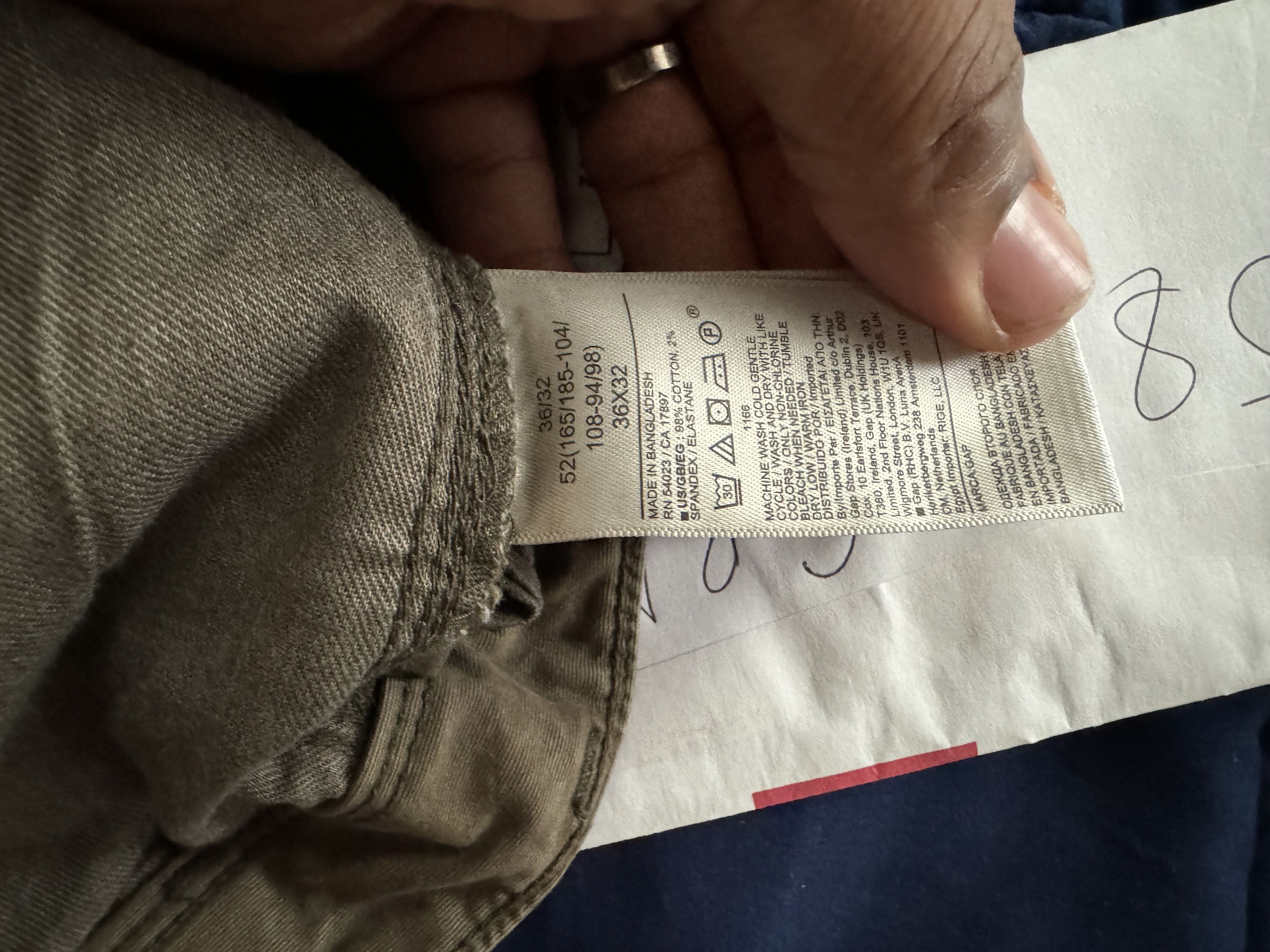 Gap Olive Green Cargo Pants Size US 36 / EU 52 - 4 Thumbnail