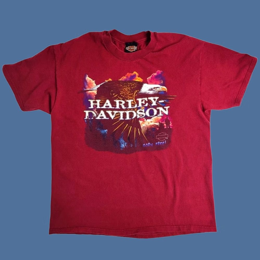 Harley Davidson VINTAGE Harley-Davidson Myrtle Beach Shirt Red Eagle Born Free L Shirt Mens Red Eagle Born Free Myrtle Beach Shirt Harley-Davidson L Shirt Mens Size US L / EU 52-54 / 3 - 1 Thumbnail